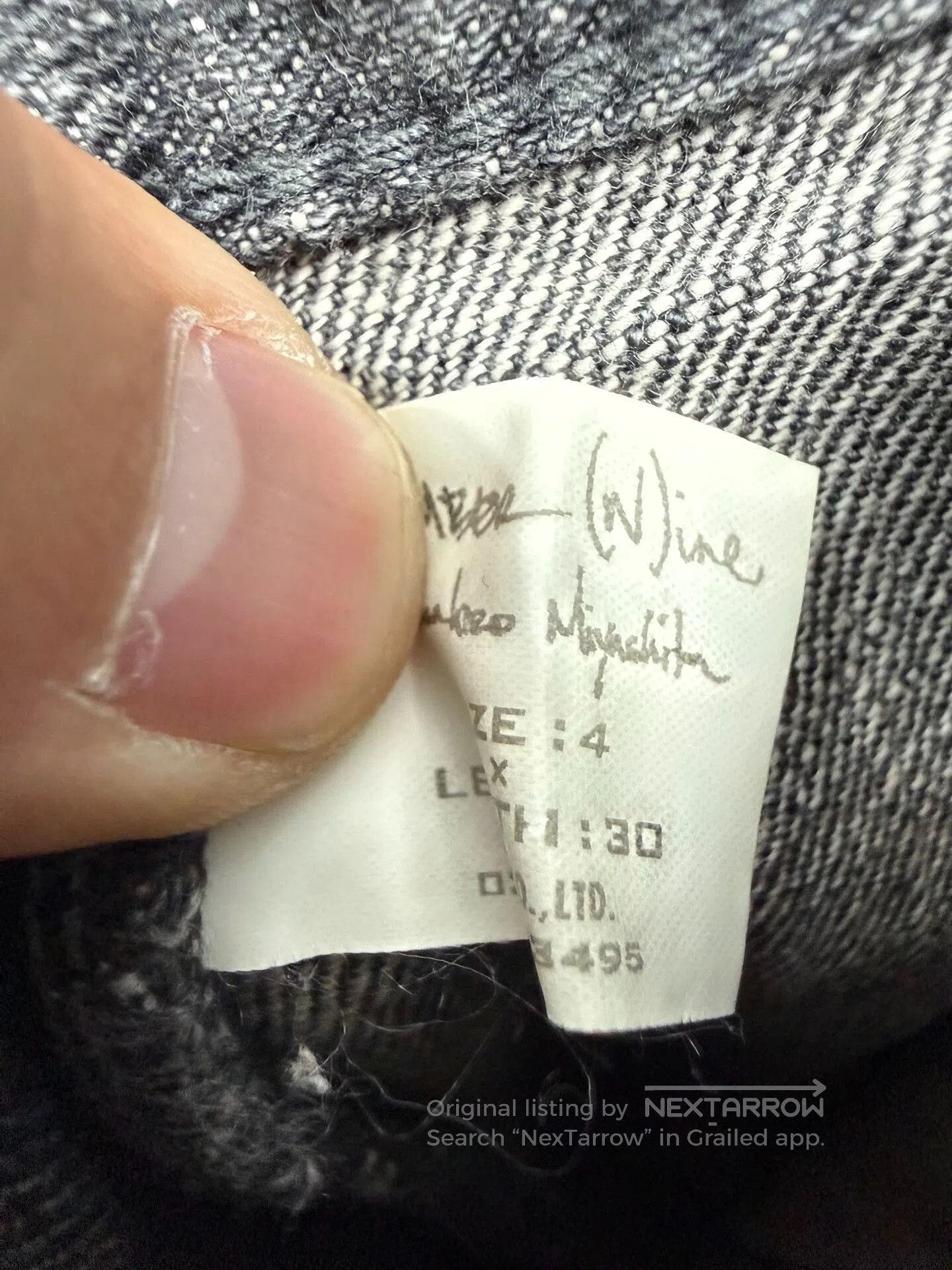 Japanese Brand Rare N.9 Red Line Jeans. Size US 30 / EU 46 - 9 Thumbnail