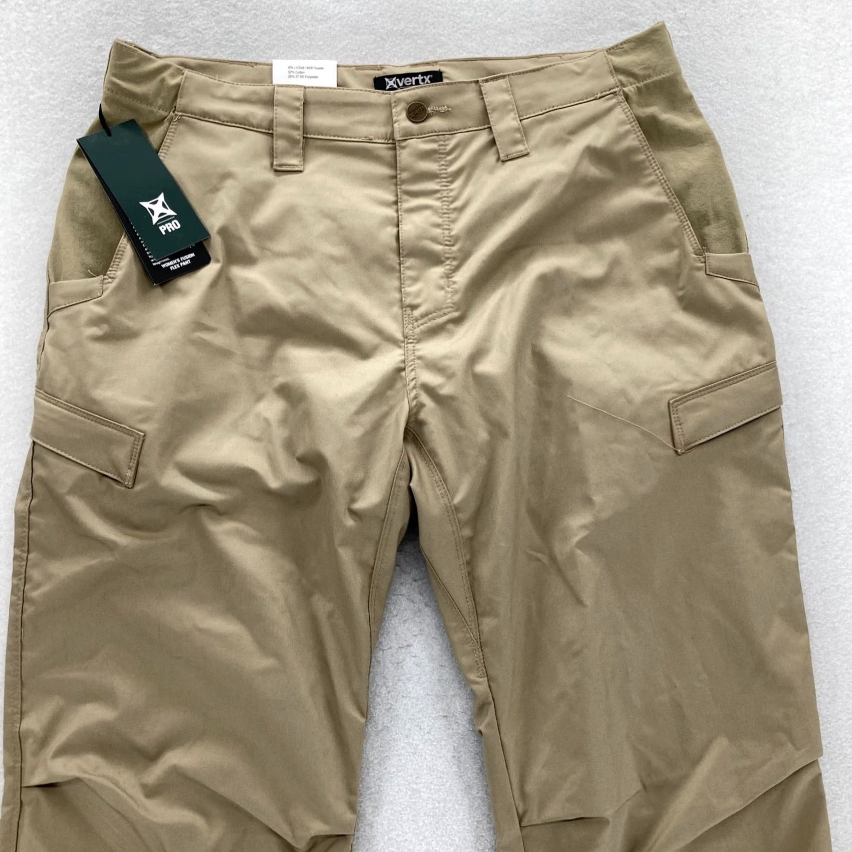 Vintage Vertx Pro Fusion Flex Pants Womens 12/30 Desert Tan Tactical Cargo Workwear NWT Size 34" / US 12 / IT 48 - 2 Thumbnail