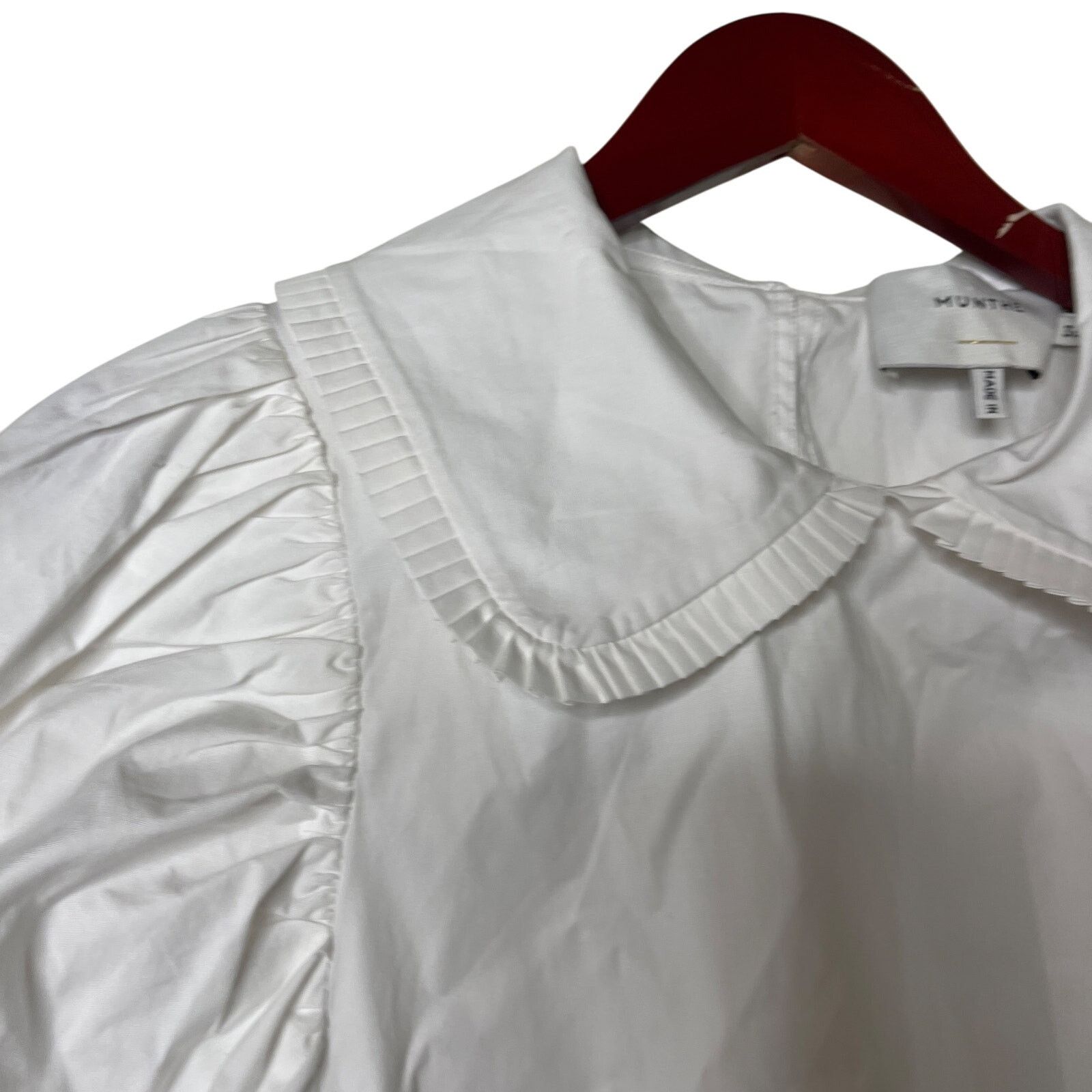 Other Munthe white cotton Peter Pan collar button down blouse Size M / US 6-8 / IT 42-44 - 7 Thumbnail