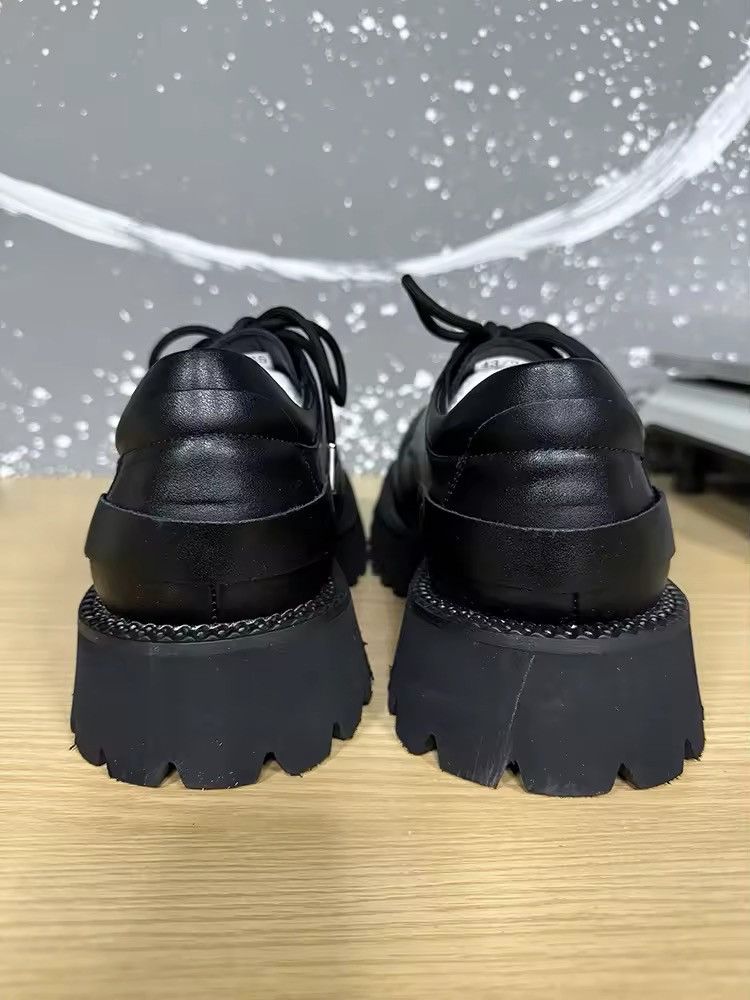 Designer Streetwear Platform Design PU Leather Lace Up Toe Boots Size US 10 / EU 43 - 6 Thumbnail