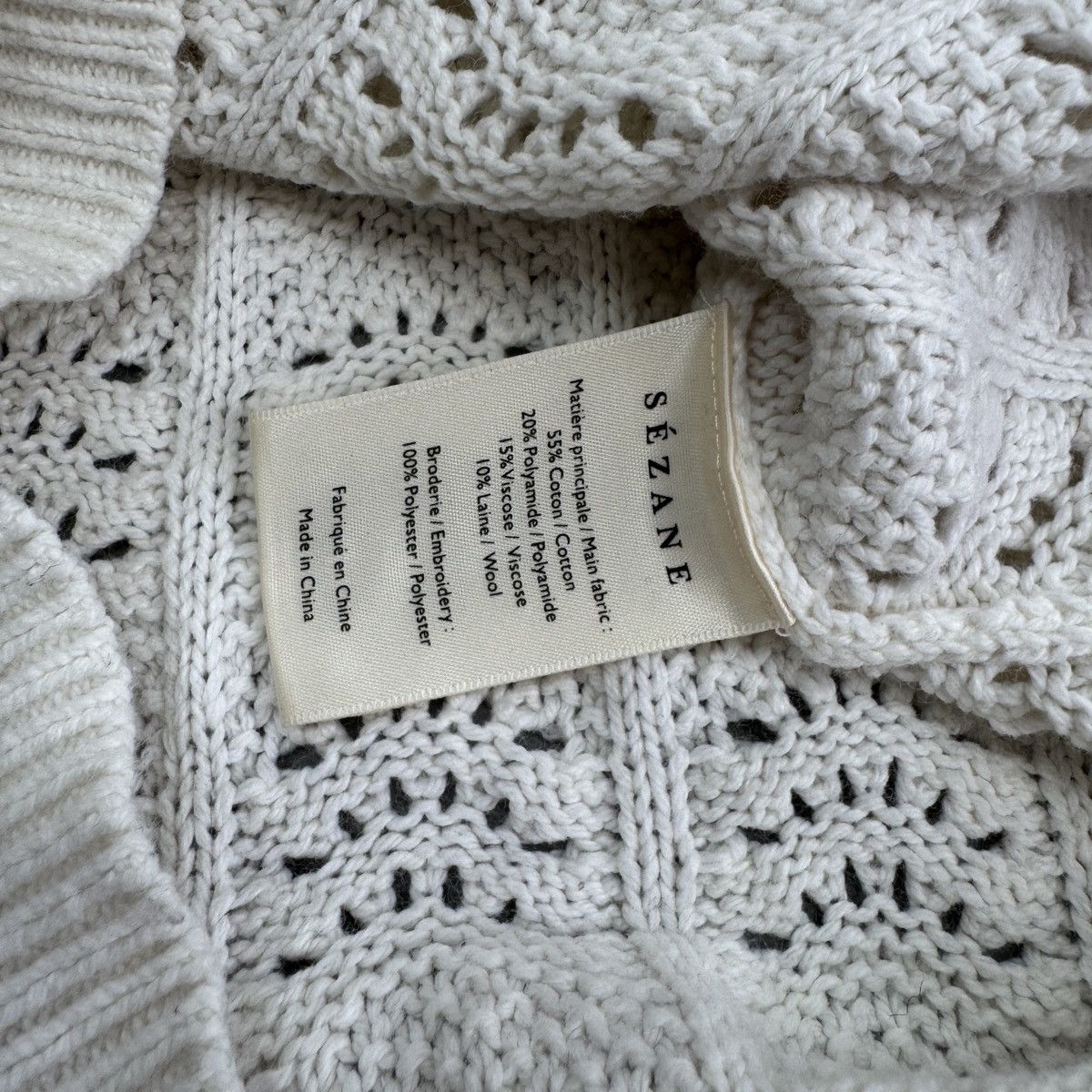 Sezane La Maille Sezane Paris Women Wool Knitted Jumper Sweater Size S / US 4 / IT 40 - 8 Thumbnail