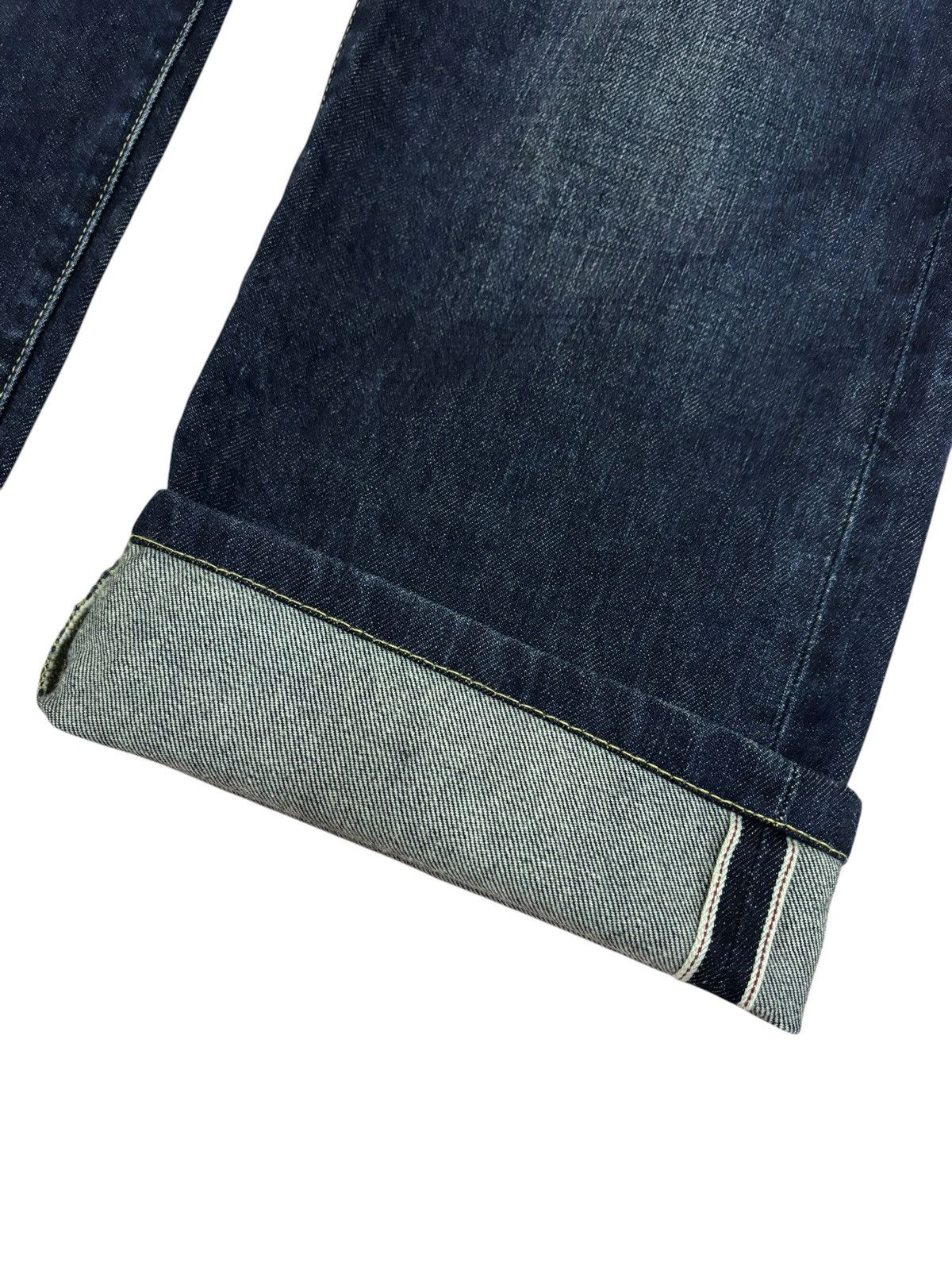 Japanese Brand × Kaihara Denim × Self Edge Vintage Kaihara Uniqlo Selvedge Faded Blue Indigo Jeans Size US 34 / EU 50 - 4 Thumbnail