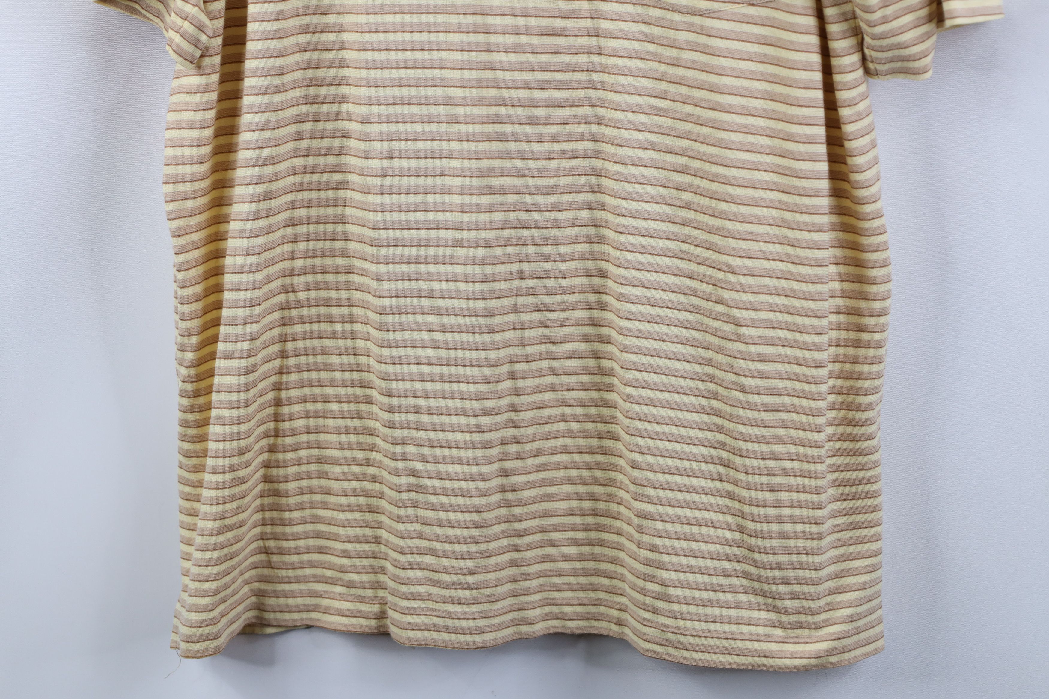 Vintage Vintage 70s Streetwear Block Knit Collared Golf Polo Shirt Size US XL / EU 56 / 4 - 3 Thumbnail