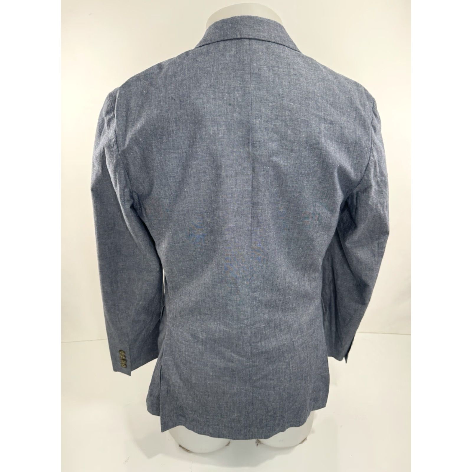J.Crew J. Crew Blazer LINEN BLEND Ludlow Unstructured Mens 38 SHORT Jacket Grayish Blue Size US 38 / EU 54 - 3 Thumbnail