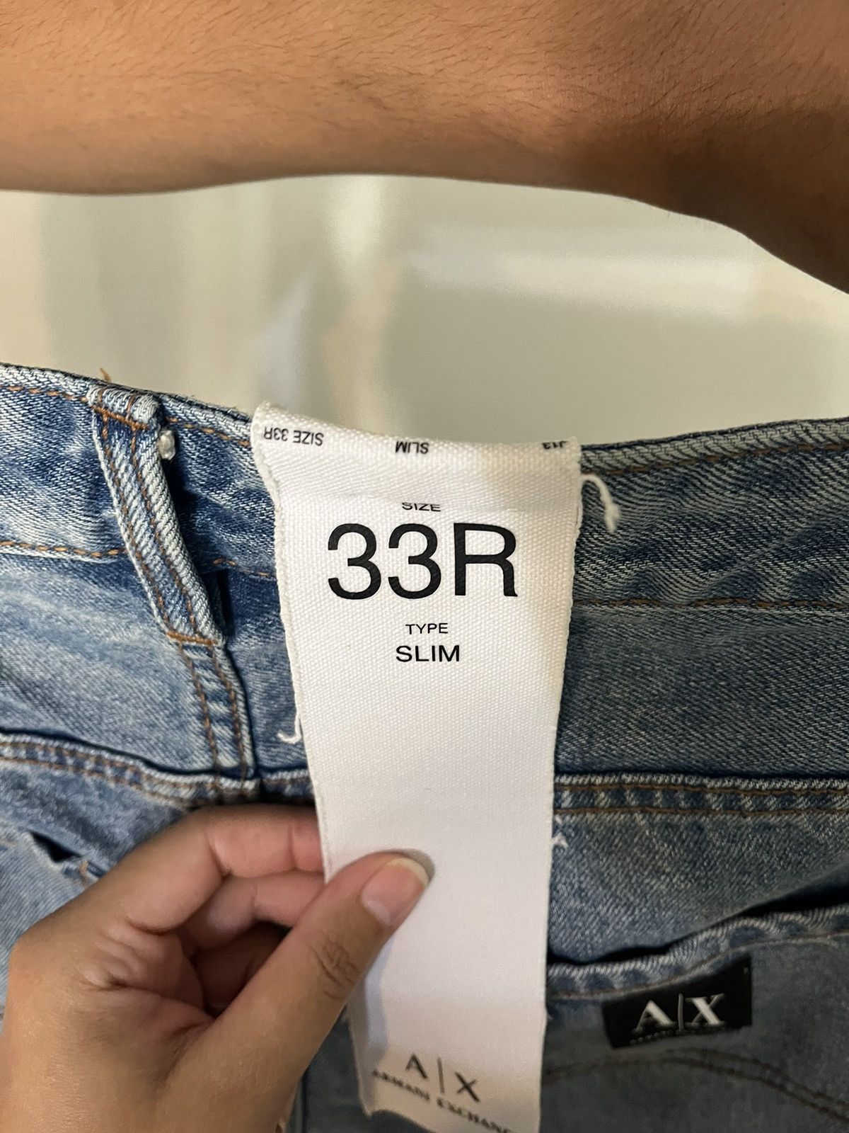 Armani Exchange J13 slim fit jeans in indigo denim Size US 33 - 3 Thumbnail