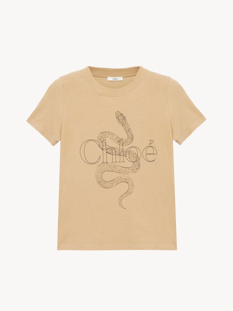 Chloe o1loc1c11125 T-Shirt in Milky Brown Size XS / US 0-2 / IT 36-38 - 1 Thumbnail