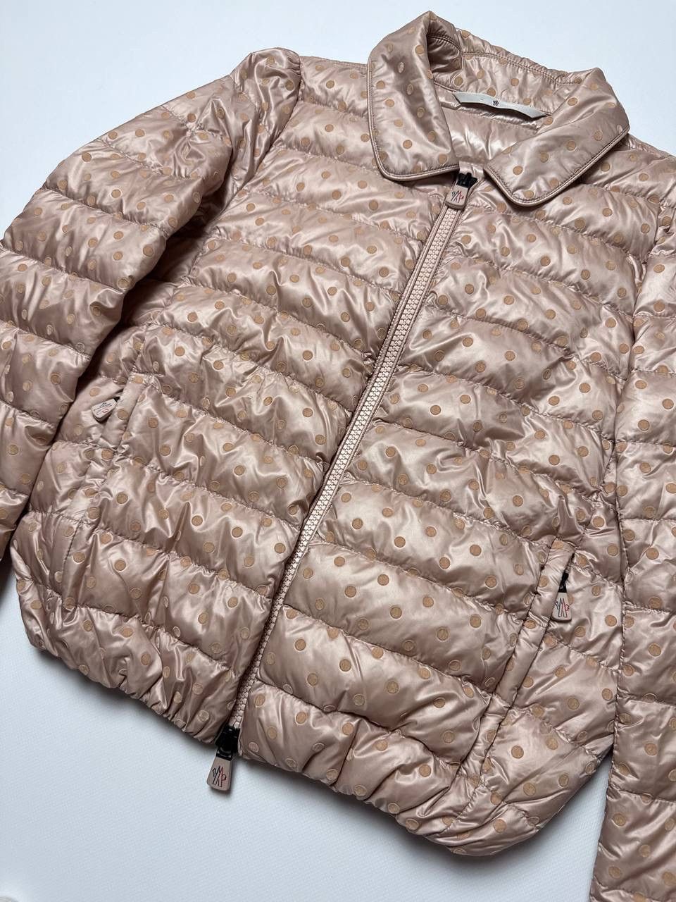 Moncler Moncler Polka Dot Down Jacket Beige Size S / US 4 / IT 40 - 6 Thumbnail