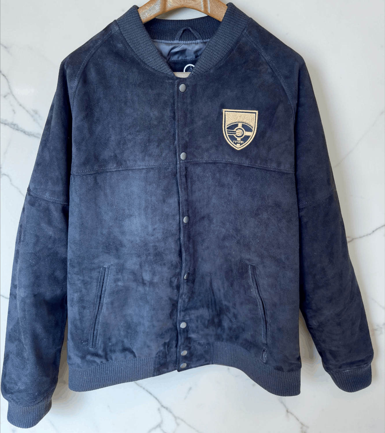 NBA FISLL Indiana Pacers NBA Paris Games 2025 VIP Suede Jacket Size US XL / EU 56 / 4 - 1 Thumbnail