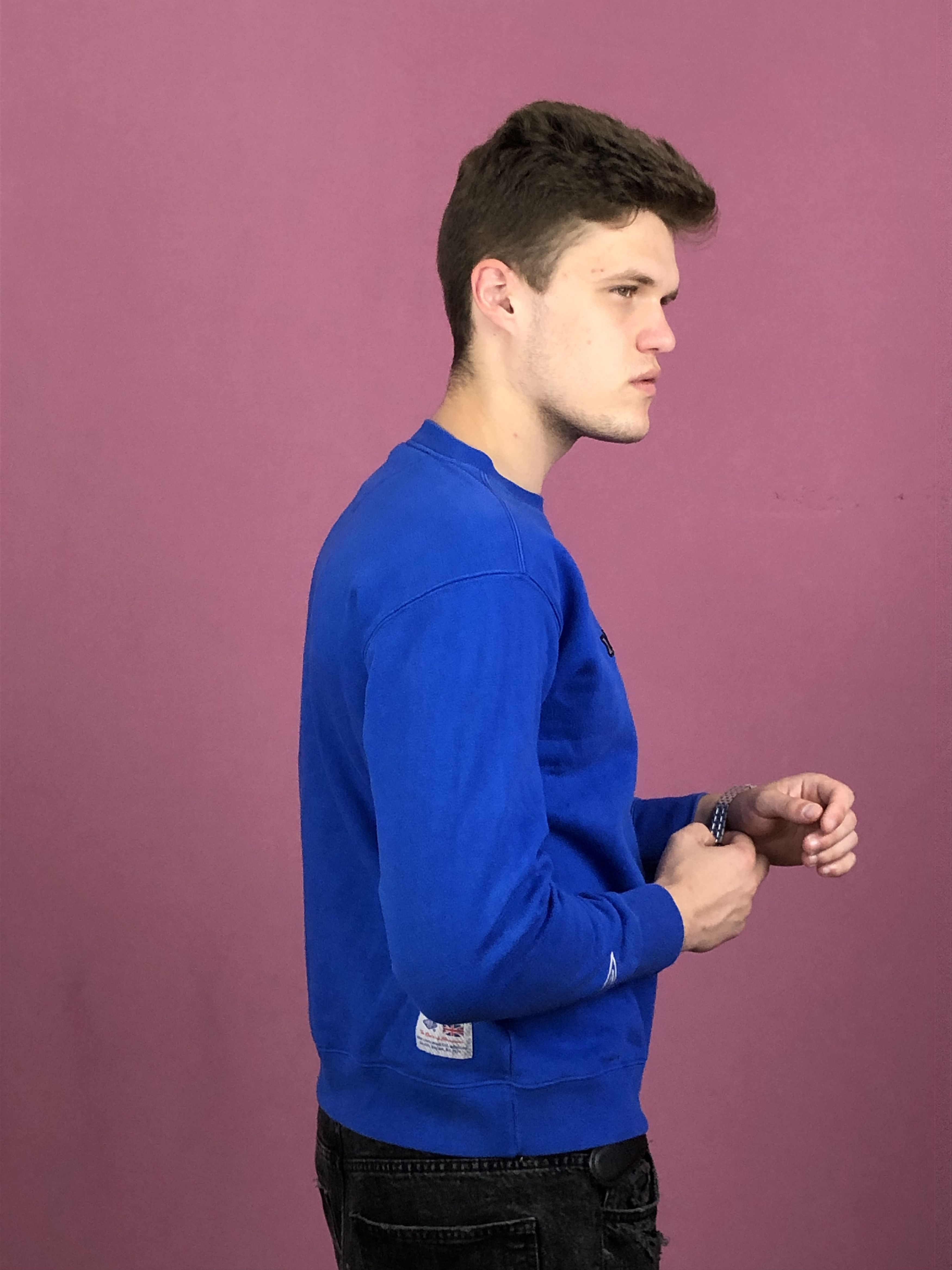 Umbro × Vintage Umbro Vintage Men's Sweatshirt - S Blue Size US S / EU 44-46 / 1 - 3 Thumbnail