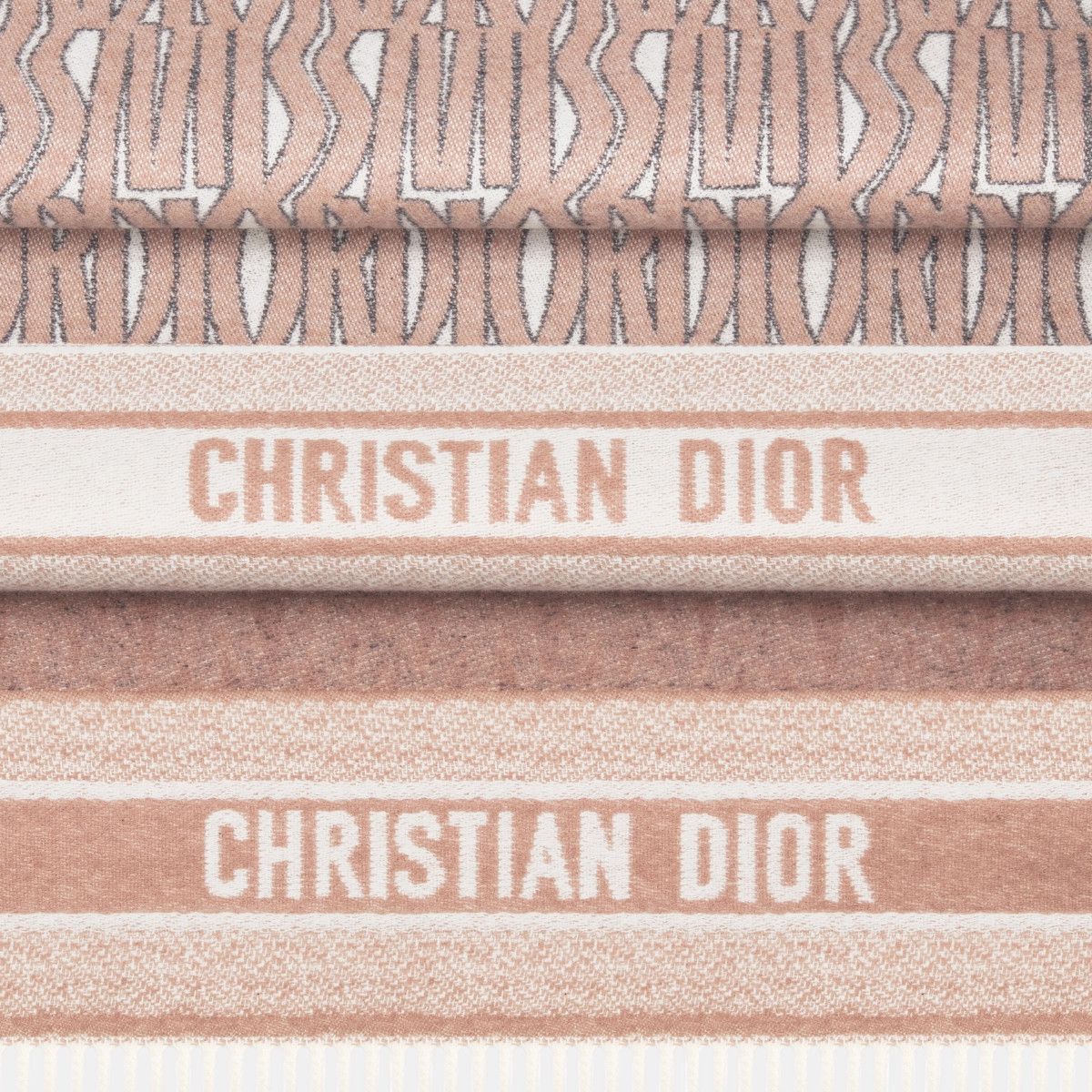 Dior o1bcso1str0226 Size:OS/Allover Scarf in Beige/White Size ONE SIZE - 4 Thumbnail
