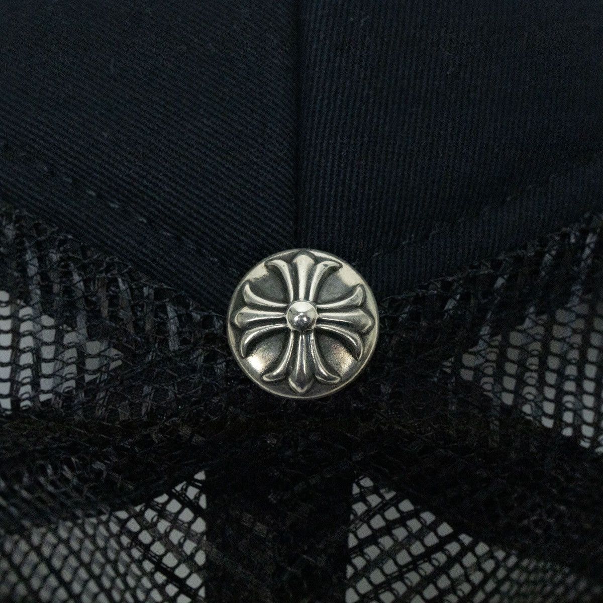 Chrome Hearts Chrome Hearts Triple Leather Cemetery Cross Trucker Hat Size ONE SIZE - 3 Thumbnail