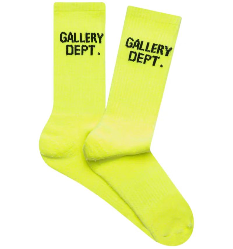 Gallery Dept. o1gr1nt0426 Size: OS / Clean Socks in Flo Yellow Size ONE SIZE - 1 Preview