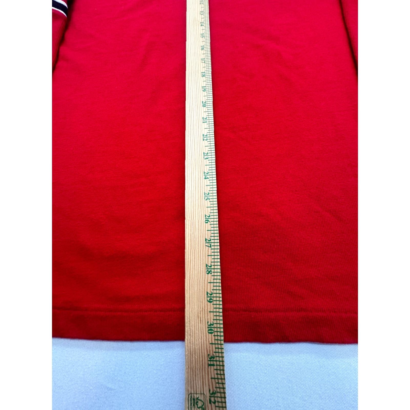 Polo Ralph Lauren VINTAGE Polo Jeans Co. Embroidered Spell Out Red V-Neck Sweater Mens XL Polo Ralph Lauren Shirt Mens XL Red Embroidered 2226 90s Size US XL / EU 56 / 4 - 6 Thumbnail