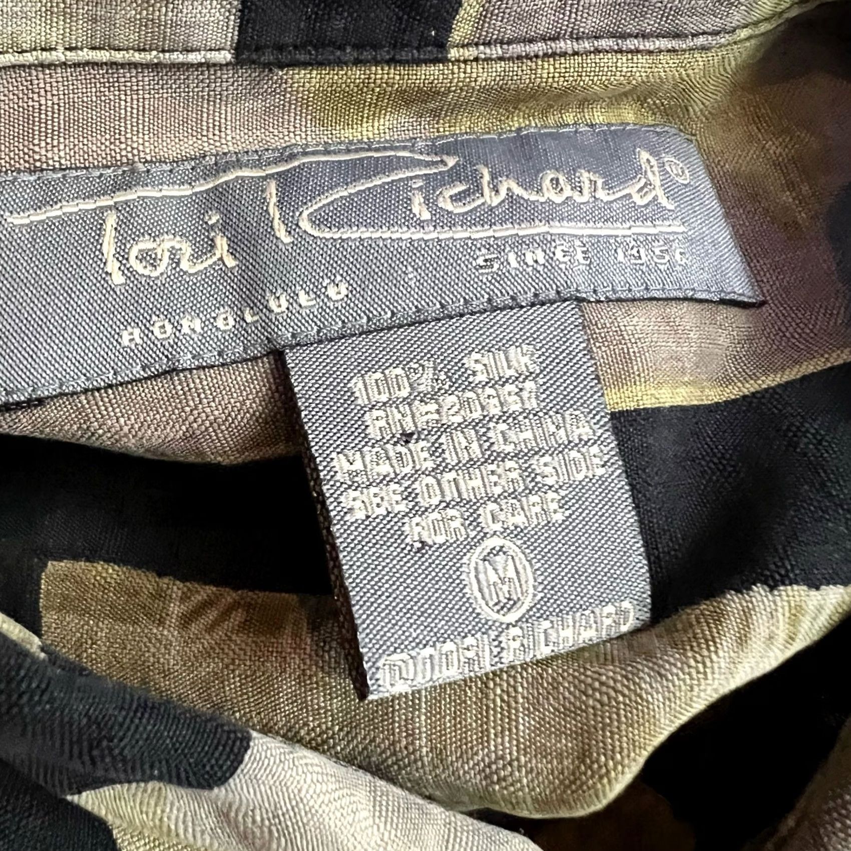 Tori Richard Tori Richard Shirt Mens Medium Brown Silk Floral Abstract Hawaiian Button Down Up Size US M / EU 48-50 / 2 - 6 Thumbnail