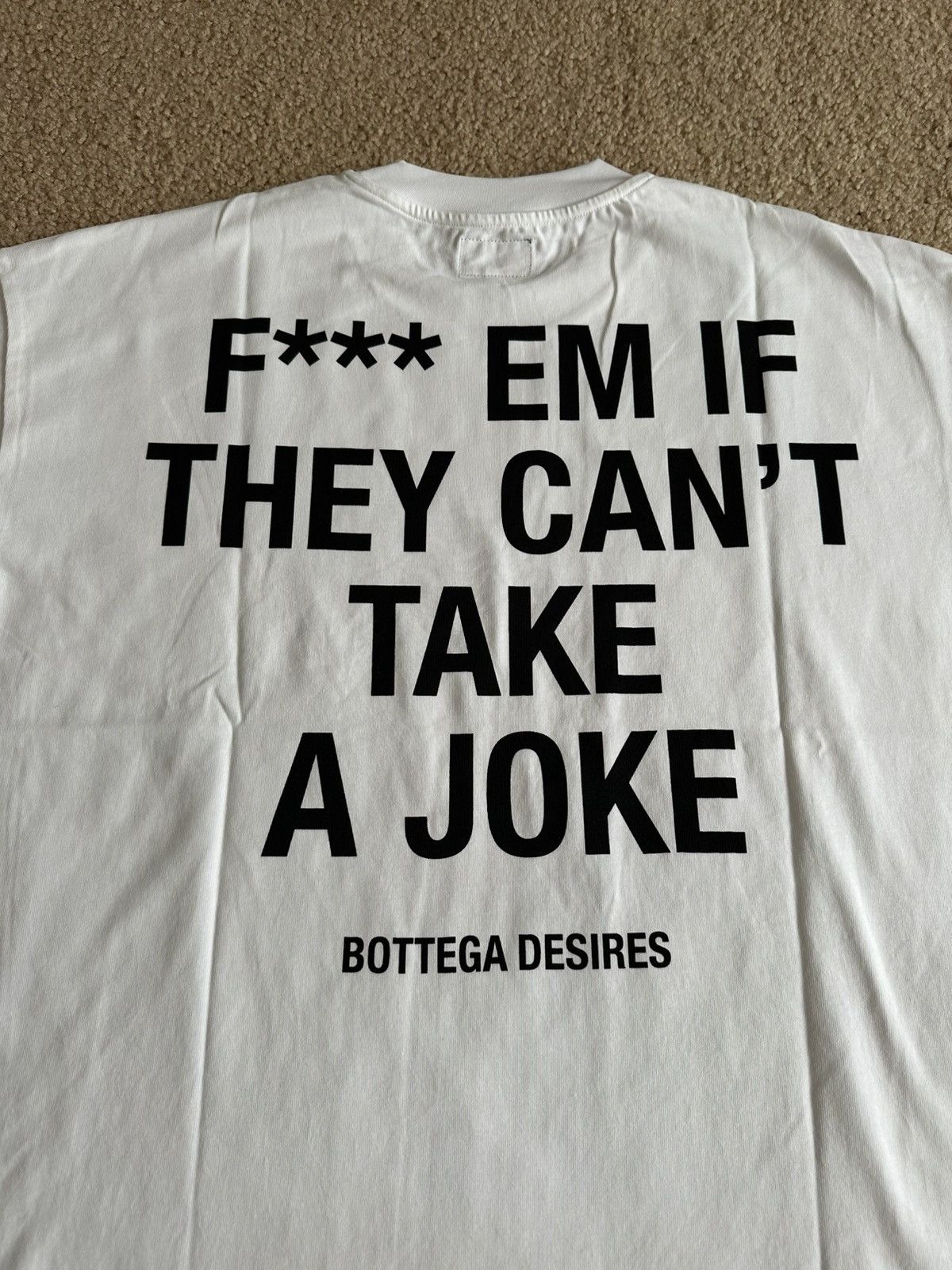 Bottega Desires 3XL Bottega Desires Fuck Em White TShirt Size US XXL / EU 58 / 5 - 6 Thumbnail
