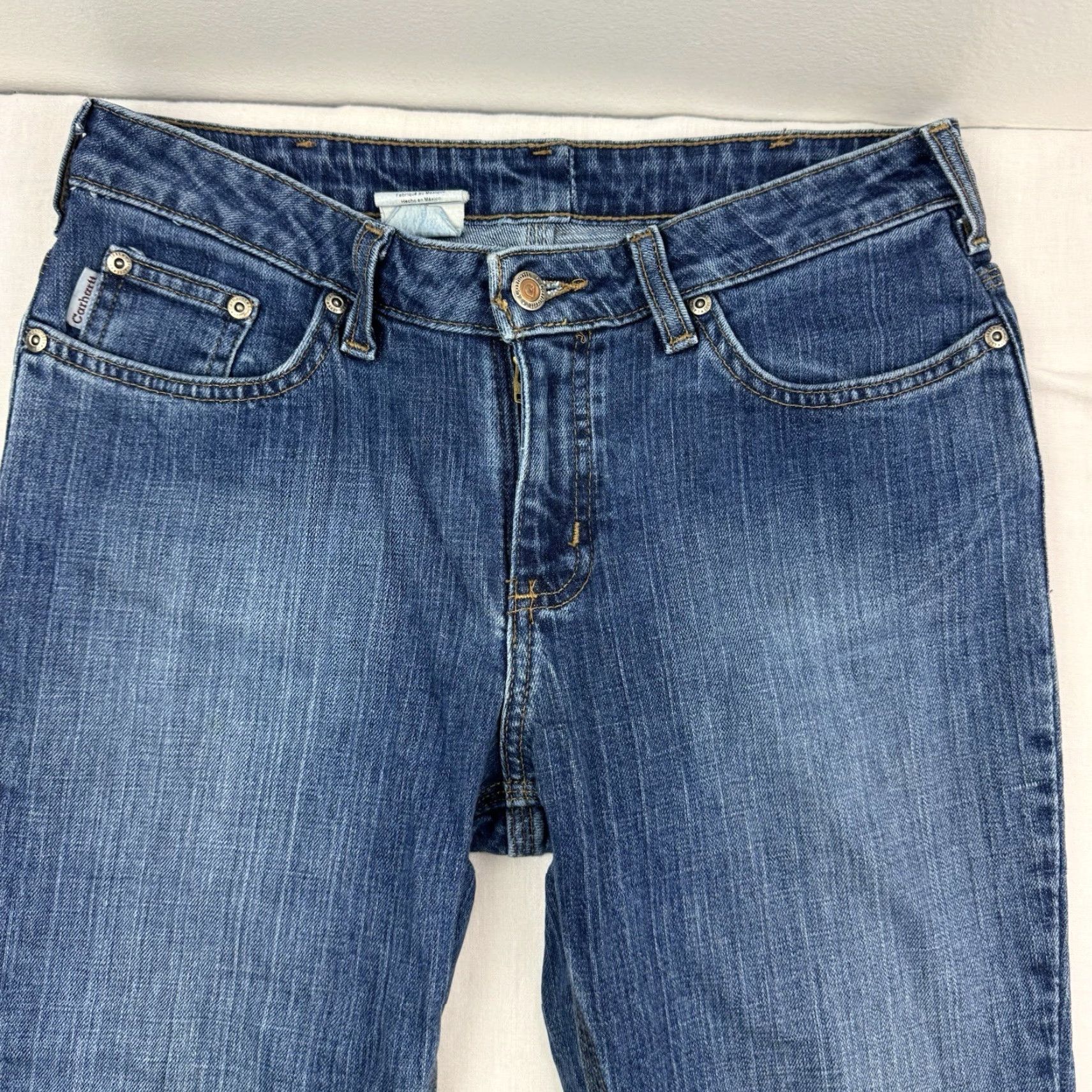 Carhartt VINTAGE Carhartt Jeans Womens 6 Blue Bootcut Traditional Fit Hipster Farm Y2K Size 28" / US 6 / IT 42 - 2 Thumbnail