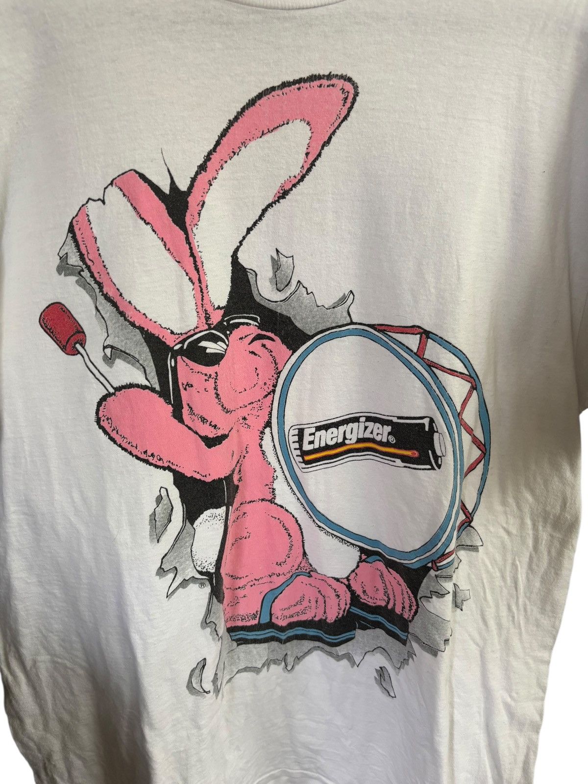 Fruit Of The Loom Vintage Energizer Bunny Single Stitch T-Shirt Size US XL / EU 56 / 4 - 2 Thumbnail