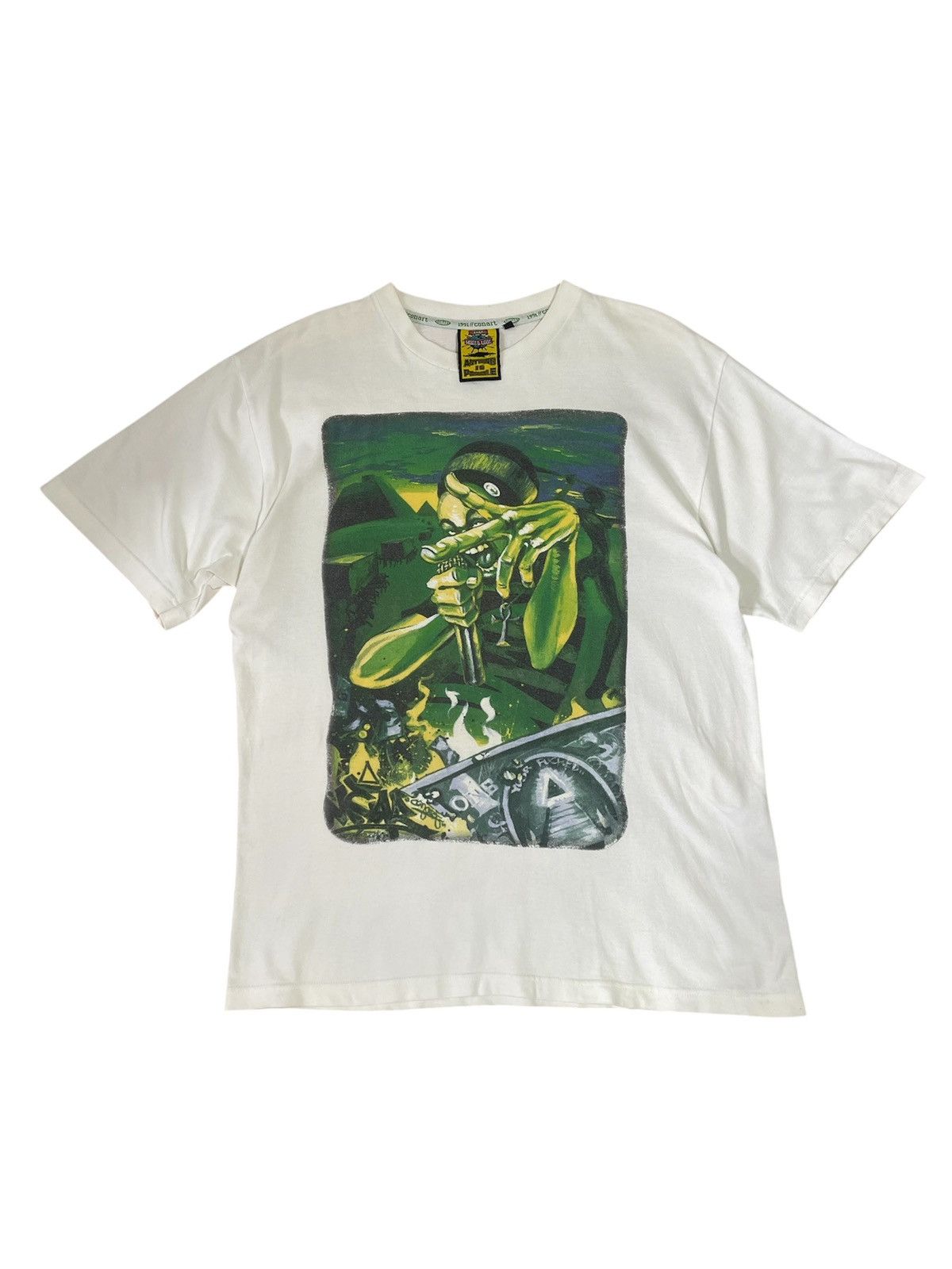 Rap Tees × Vintage Vintage 90’s Conart Graffiti Tee BIGGIE Size US L / EU 52-54 / 3 - 1 Thumbnail