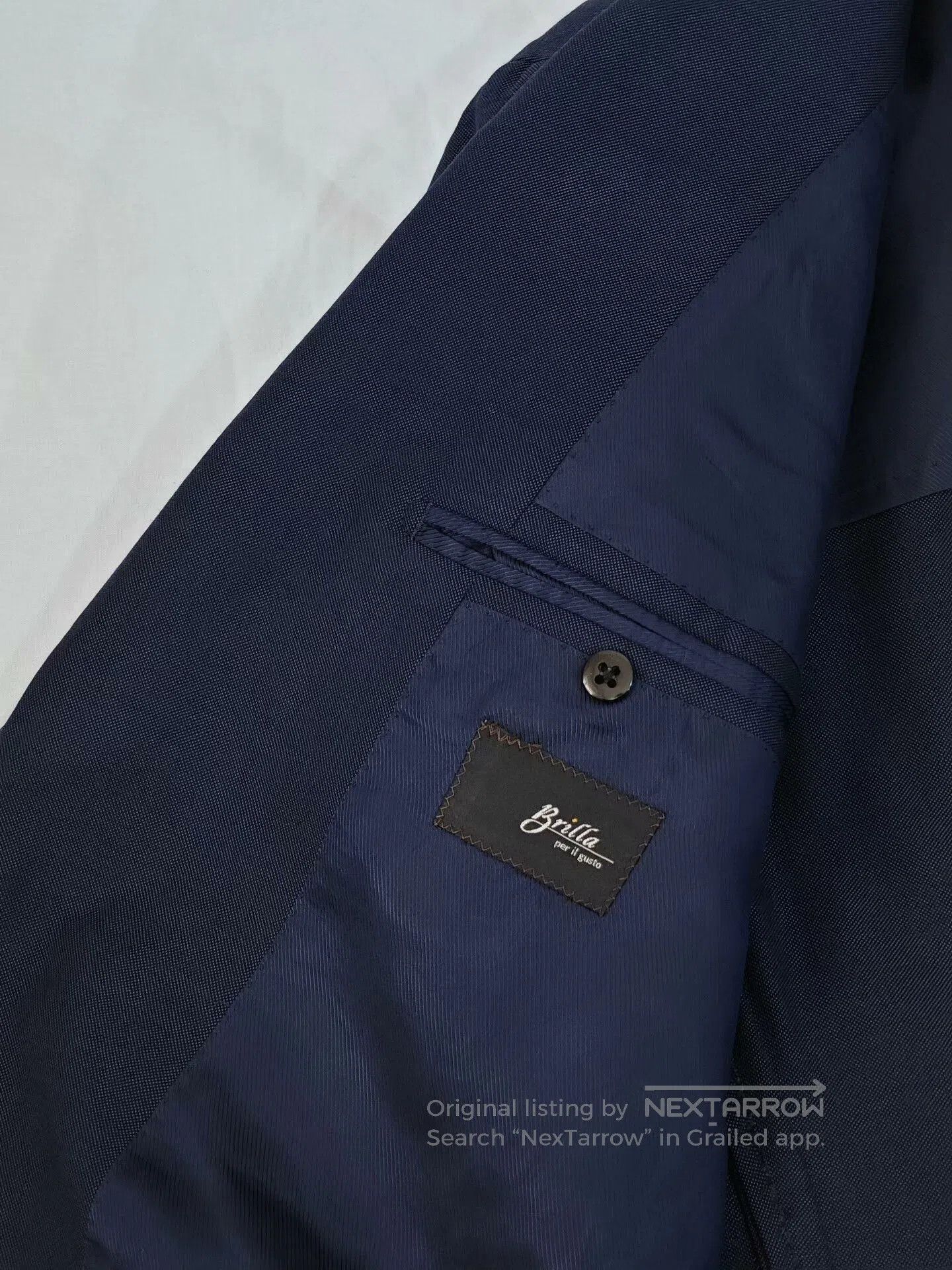 Ring Jacket Navy Wool Silk Blend Suit Jacket. Size US M / EU 48-50 / 2 - 7 Thumbnail