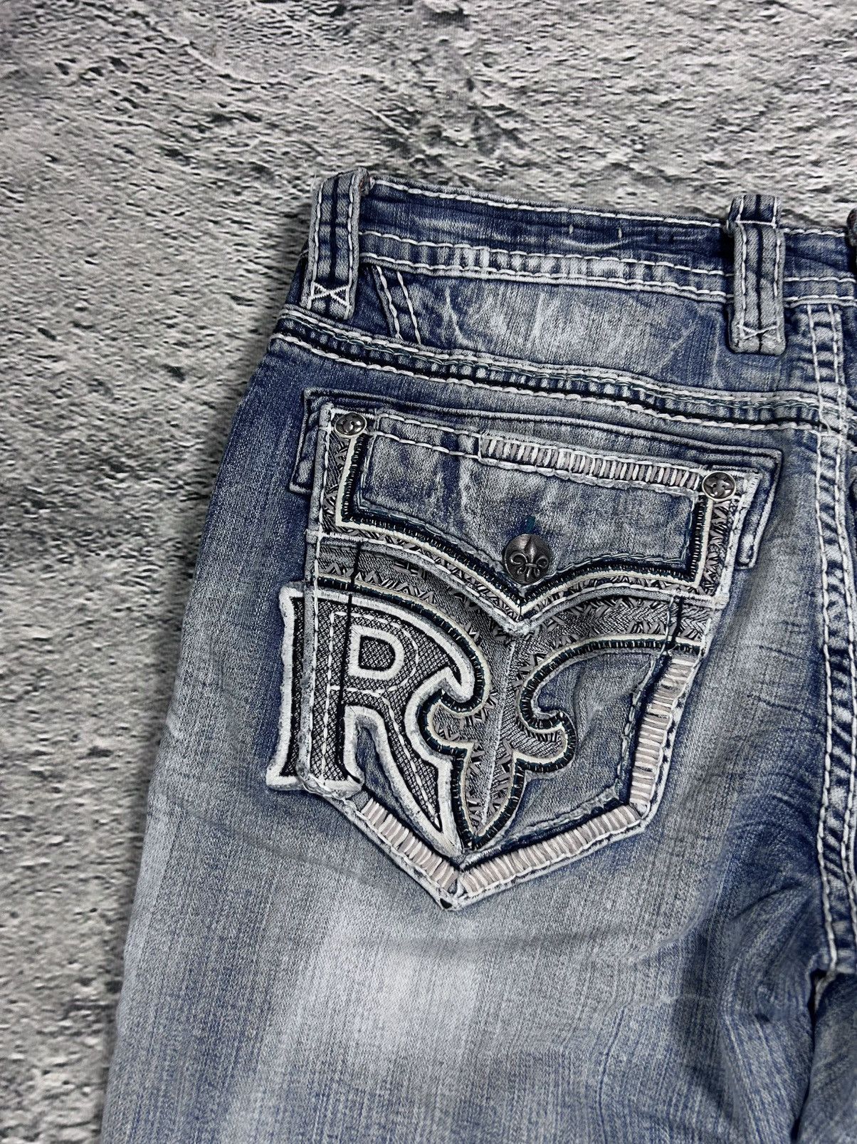 Rock Revival Rock Revival vintage baby blue jeans Y2K straight jamon Size US 36 / EU 52 - 3 Thumbnail