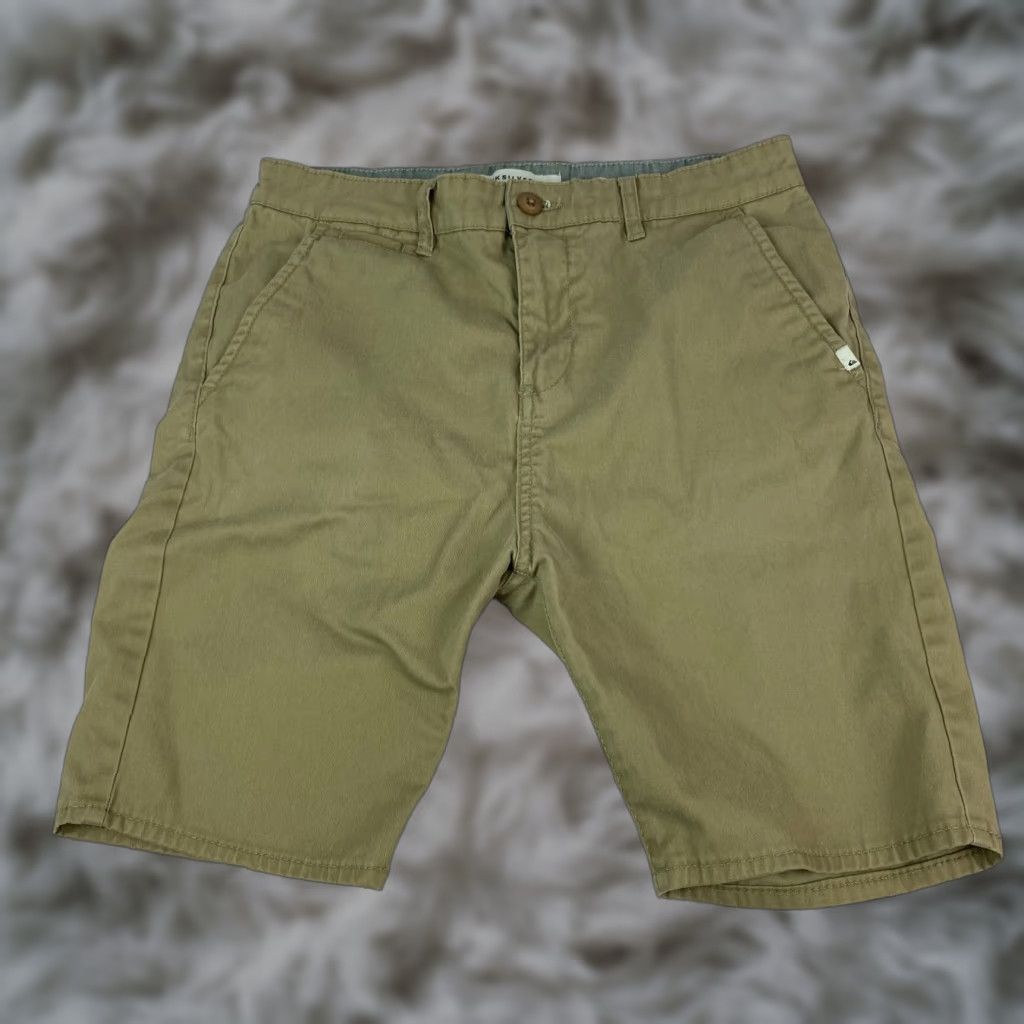 Quiksilver Quiksilver Mens Hybrid Board Shorts Size 30 Khaki Straight Fit Flat Front Size US 30 / EU 46 - 1 Thumbnail