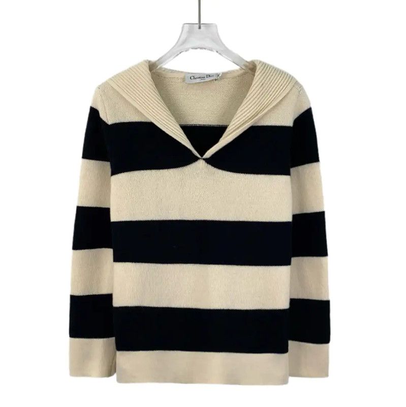 Dior Dior Colorblock Wool Sweater for Women 0089 Size S / US 4 / IT 40 - 1 Thumbnail