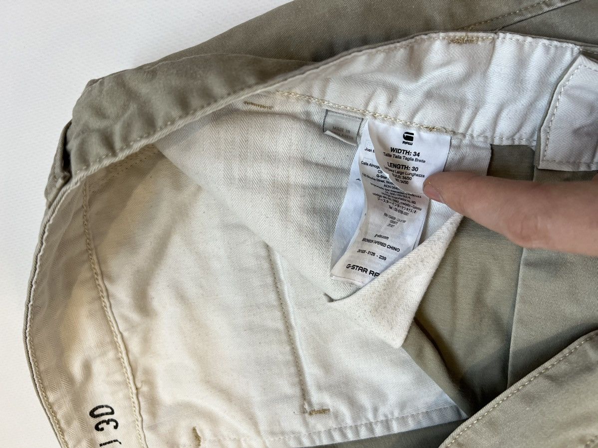 G-Star Vintage G Star Raw Beige Casual Pants Chino Size US 34 / EU 50 - 6 Thumbnail