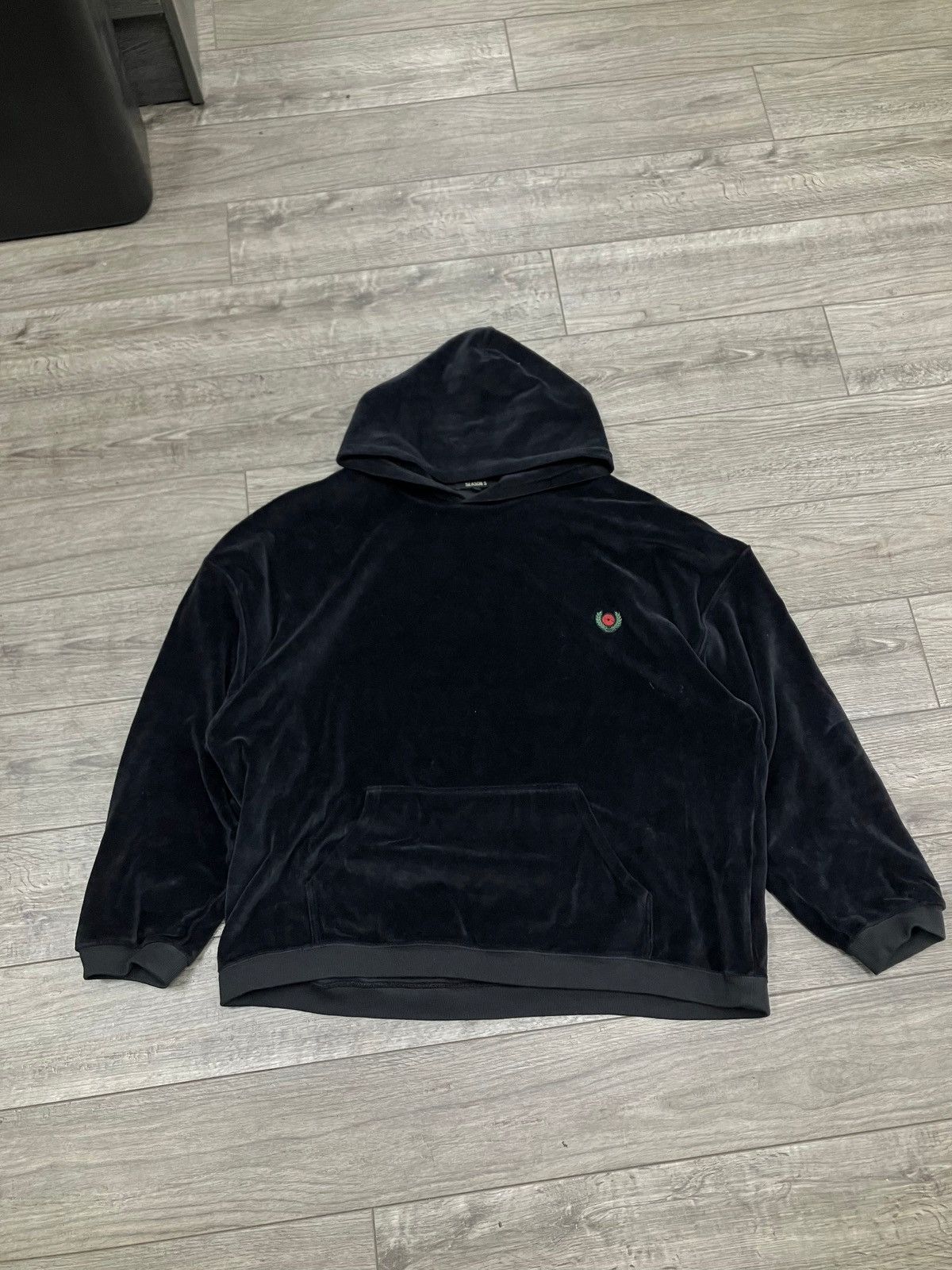 Yeezy Yeezy Season 5 Black Velour Hoodie Size M Size US M / EU 48-50 / 2 - 1 Thumbnail