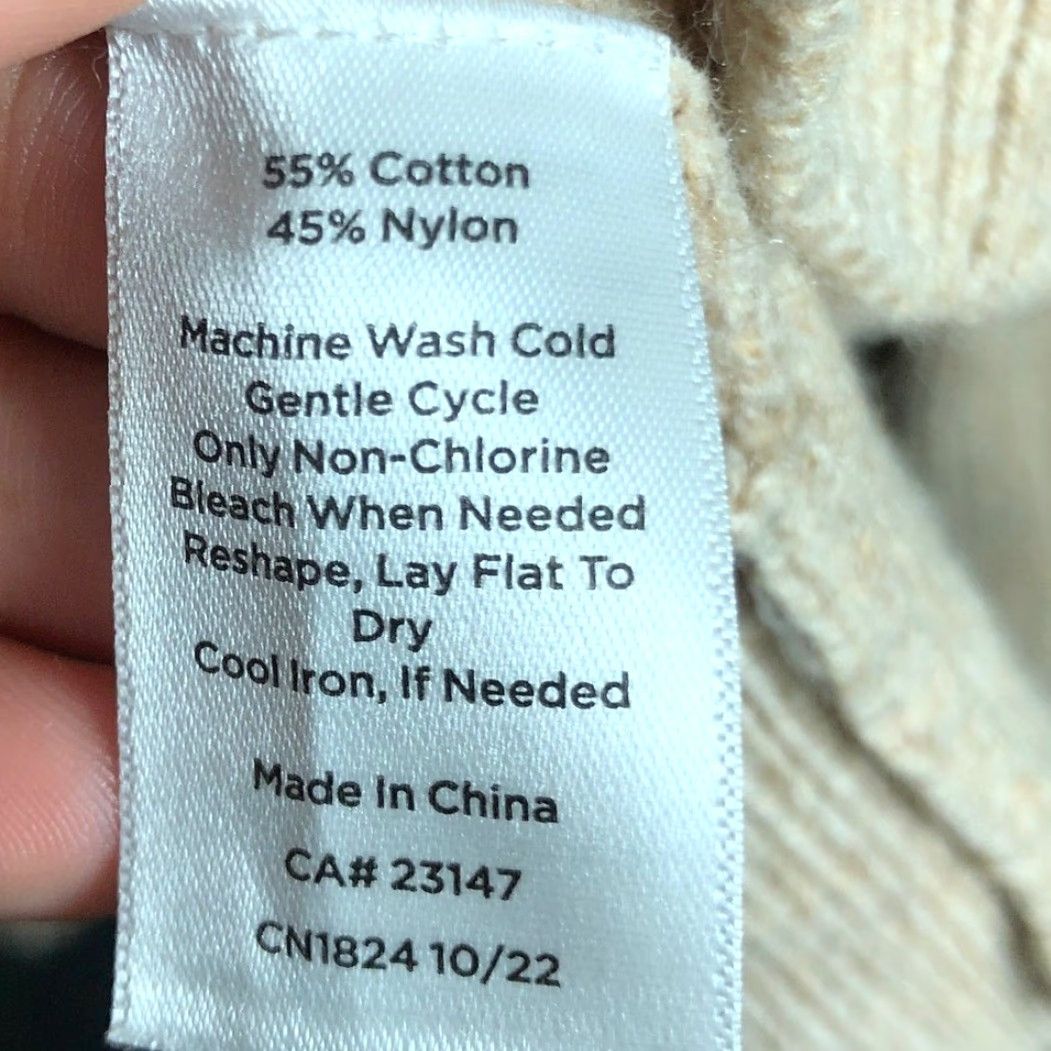 Talbots Talbots Sweater Tan Pullover V-Neck Long Sleeve Cotton Nylon Blend XL Womens Regular Size Pullover knit Casual Workwear 80s? Size XL / US 12-14 / IT 48-50 - 7 Thumbnail