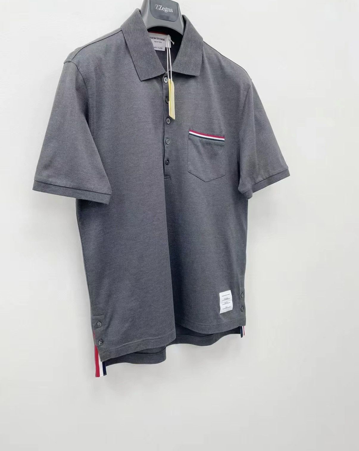 Thom Browne Thom Browne 100% Cotton Short Sleeve Polo Shirt J30 Size US S / EU 44-46 / 1 - 2 Thumbnail