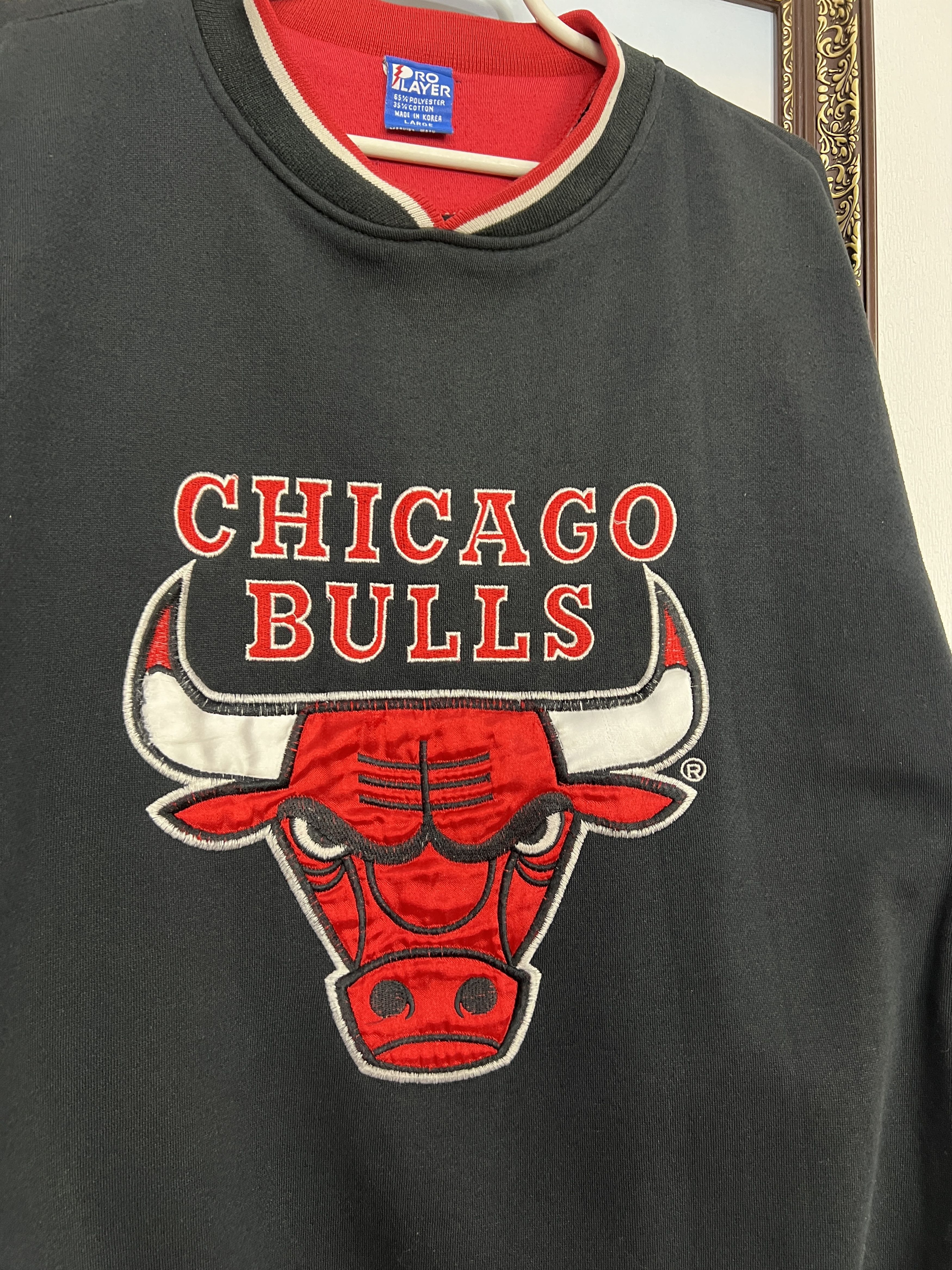 Pro Player Vintage 90's Chicago Bulls NBA Big Logo Sweatshirt Crewneck Size US L / EU 52-54 / 3 - 3 Thumbnail