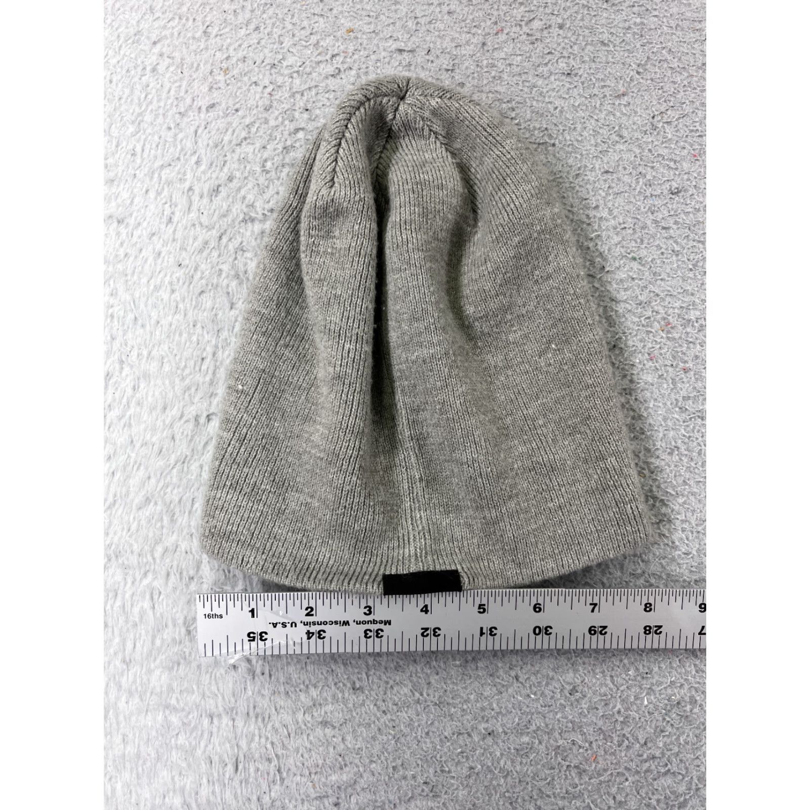 Adidas Adidas Beanie Toque Adult One Size Gray Striped Knit Acrylic Blend Ski Size ONE SIZE - 4 Thumbnail