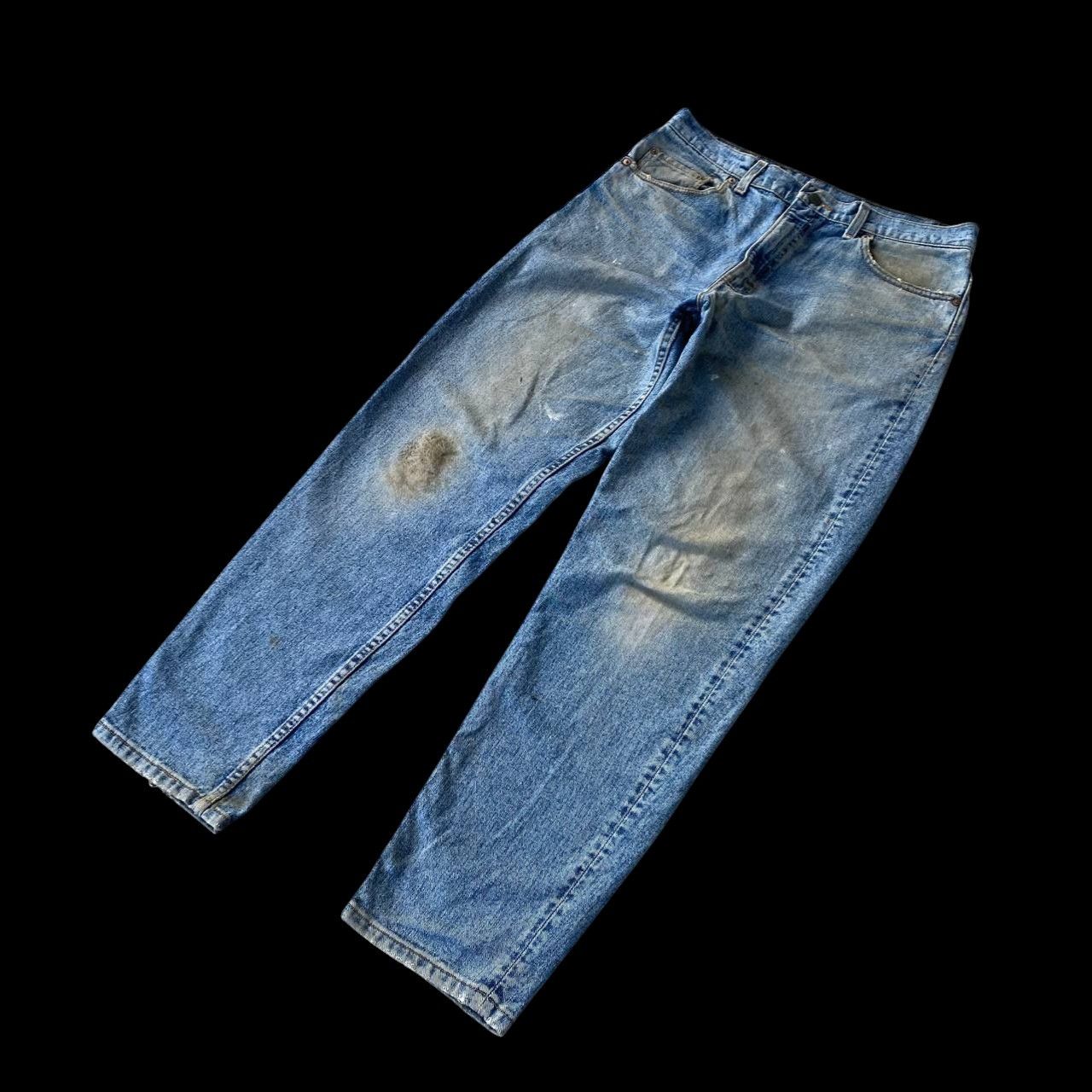 Levi's Vintage Clothing VINTAGE 1993 LEVIS 550 DIRTY MUDWASH GRUNGE JEAN USA W35X31" Size US 35 - 3 Thumbnail
