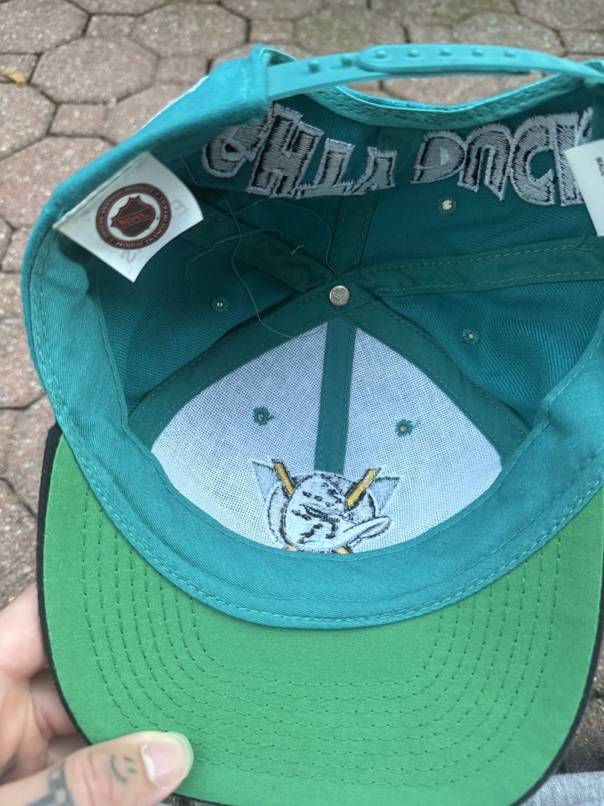 Vintage Vintage Mighty Duck Snapback NHL Official rare Size ONE SIZE - 8 Thumbnail