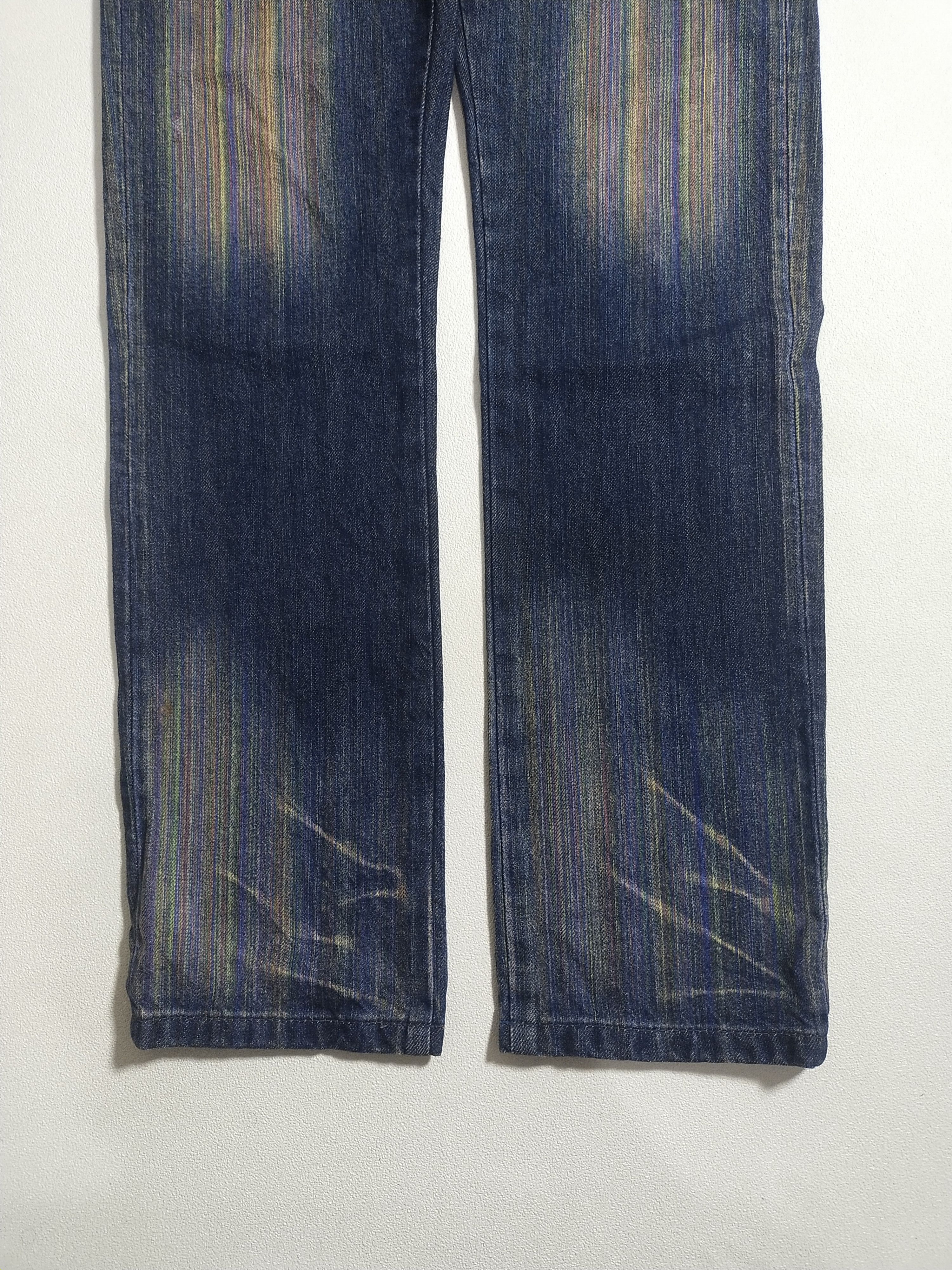 Marithe + Francois Girbaud Vintage Marithé François Girbaud Rainbow Wash Jeans Size US 30 / EU 46 - 3 Thumbnail