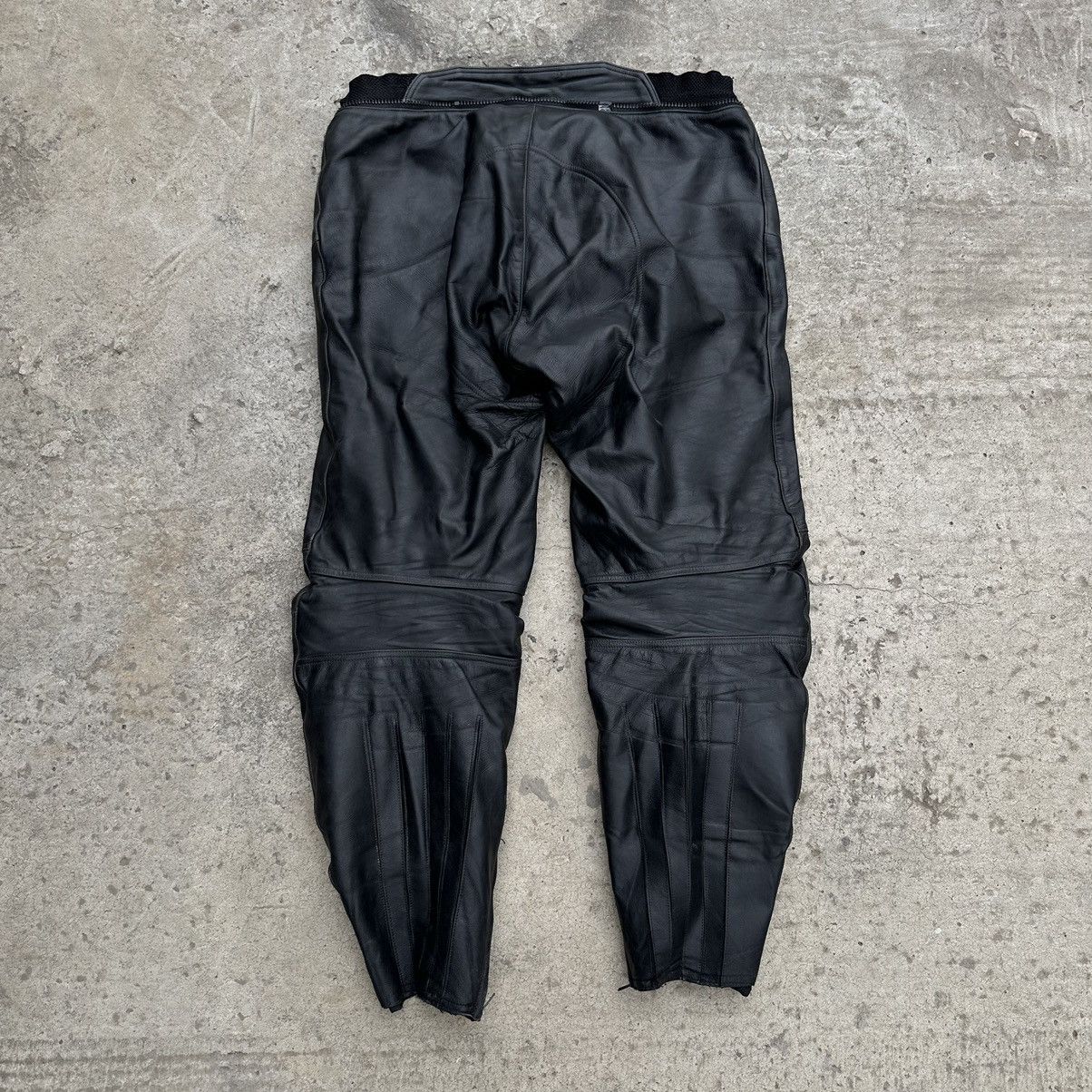 Leather × Vintage Vintage Moto Leather Pants Size 62 00s Y2K Style USA Size US 43 - 2 Thumbnail