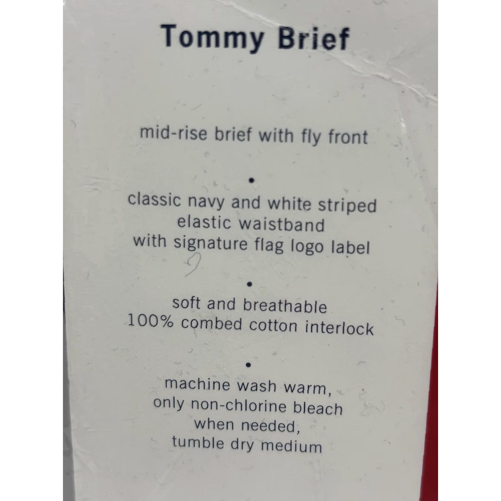 Tommy Hilfiger Tommy Hilfiger Underwear Mens XL Action Briefs Black Logo Tight Cotton Jersey Elastic Fly Front整 Size US 36 / EU 52 - 4 Thumbnail