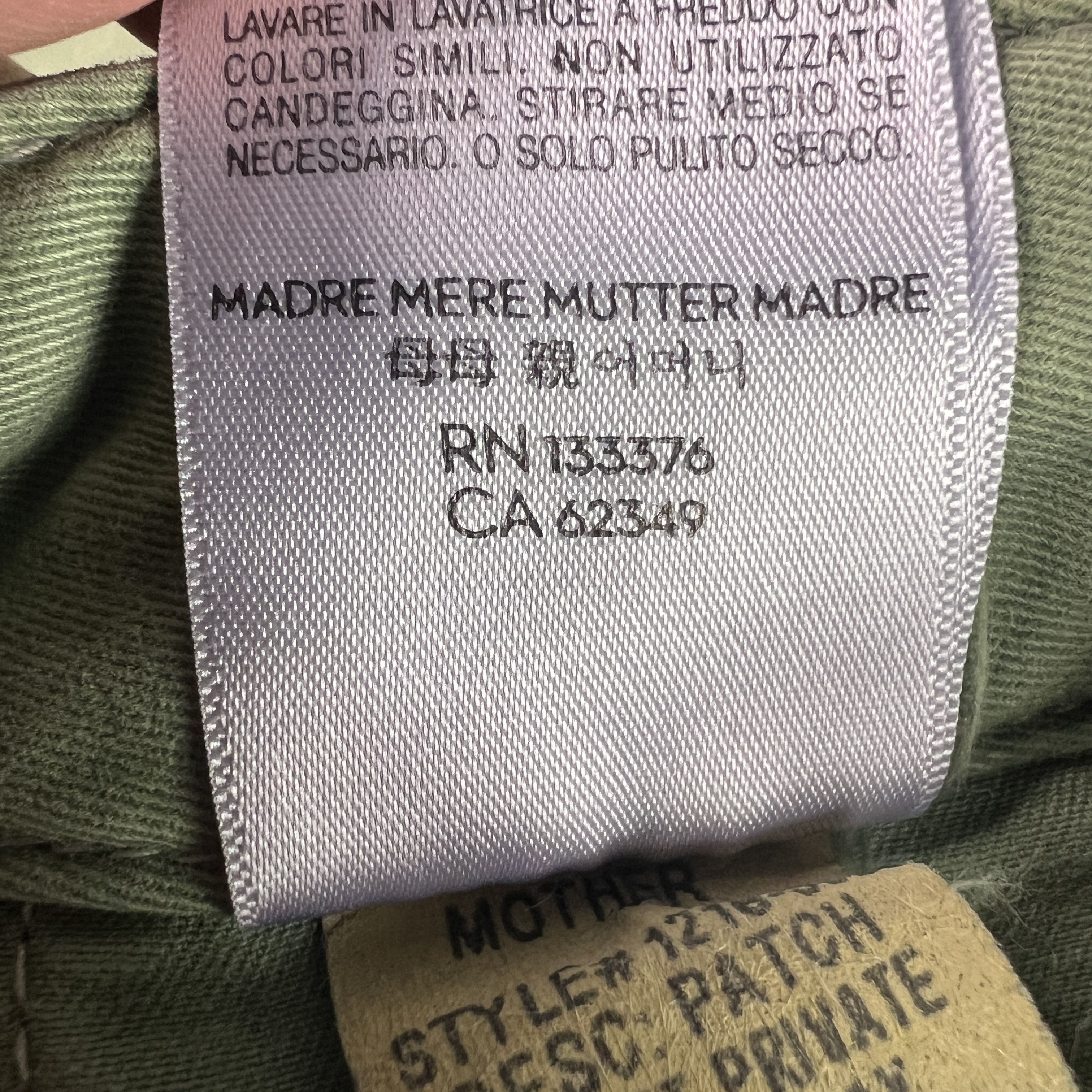 MOTHER Mother Pants Women High Rise Private Patch Pocket Ankle Fray Size 24" / US 00 / IT 34 - 11 Thumbnail