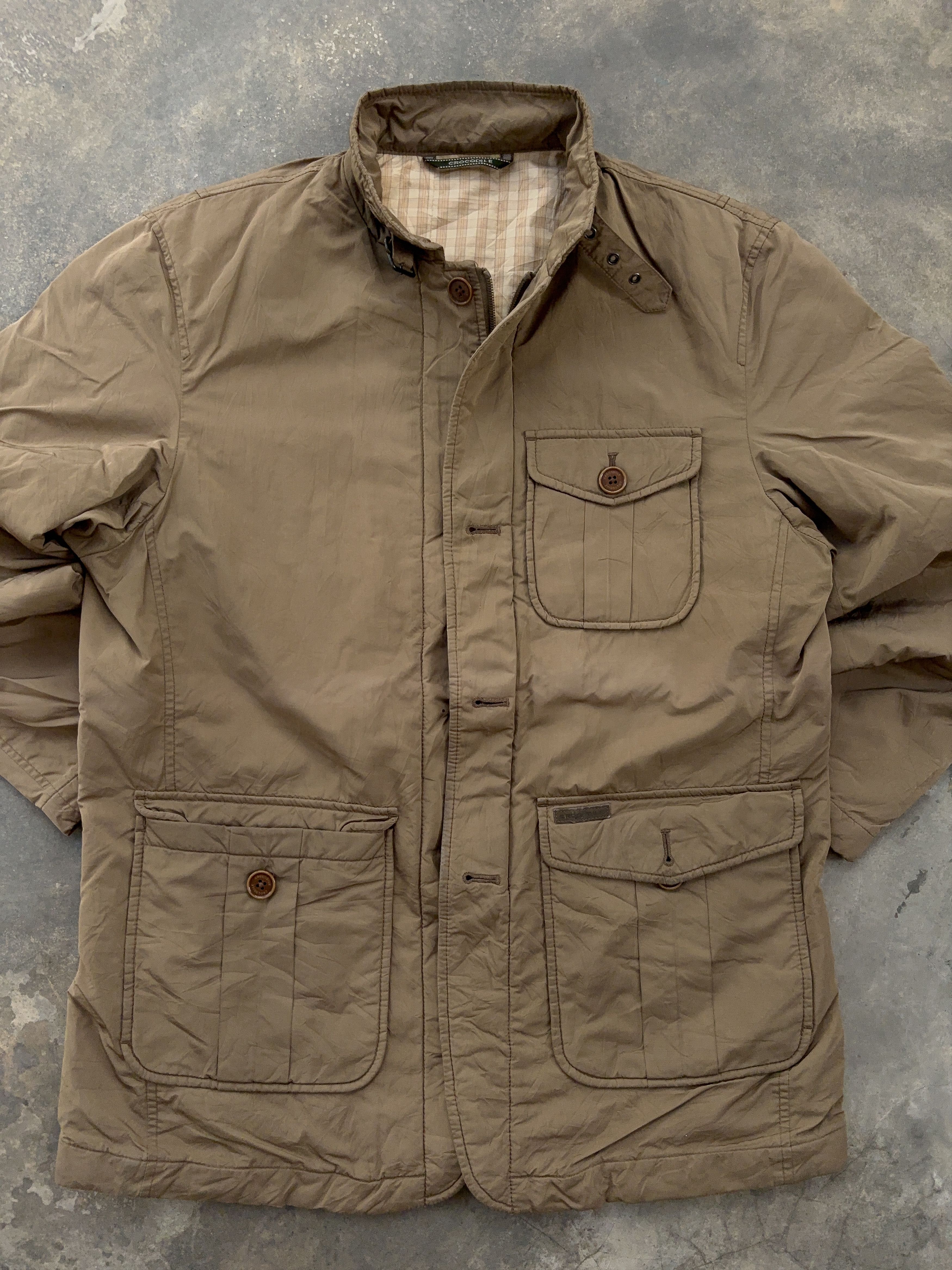 Other Crocodile Lacoste Vintage Rare Brown Parka Jacket Size US M / EU 48-50 / 2 - 2 Thumbnail