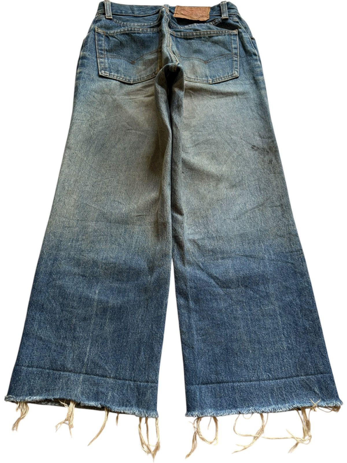 Levi's × Levi's Vintage Clothing Vintage 70s Levis 501 Mud Wash Distressed Jean Shorts Size US 26 / EU 42 - 2 Thumbnail