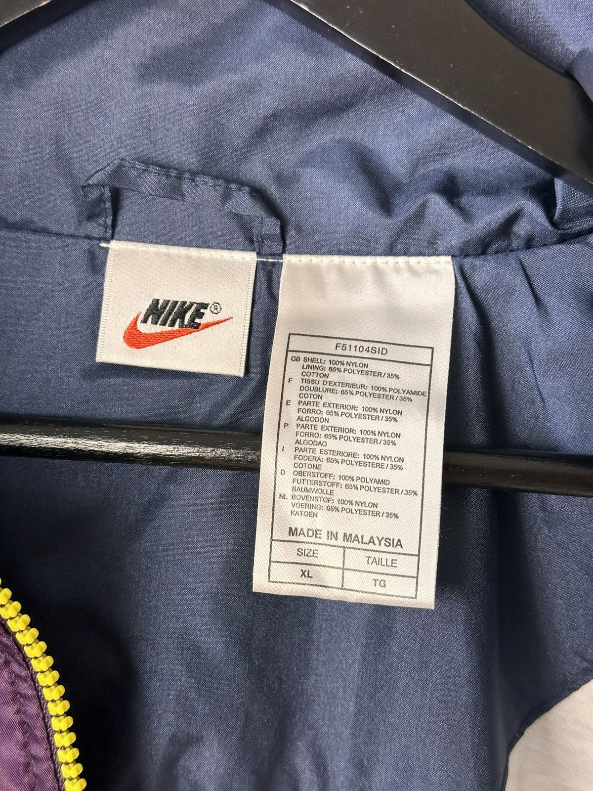 Nike Vintage Streetwear Nike Premier Nylon Sweatshirt Y2K Hoodie Size US XL / EU 56 / 4 - 5 Thumbnail