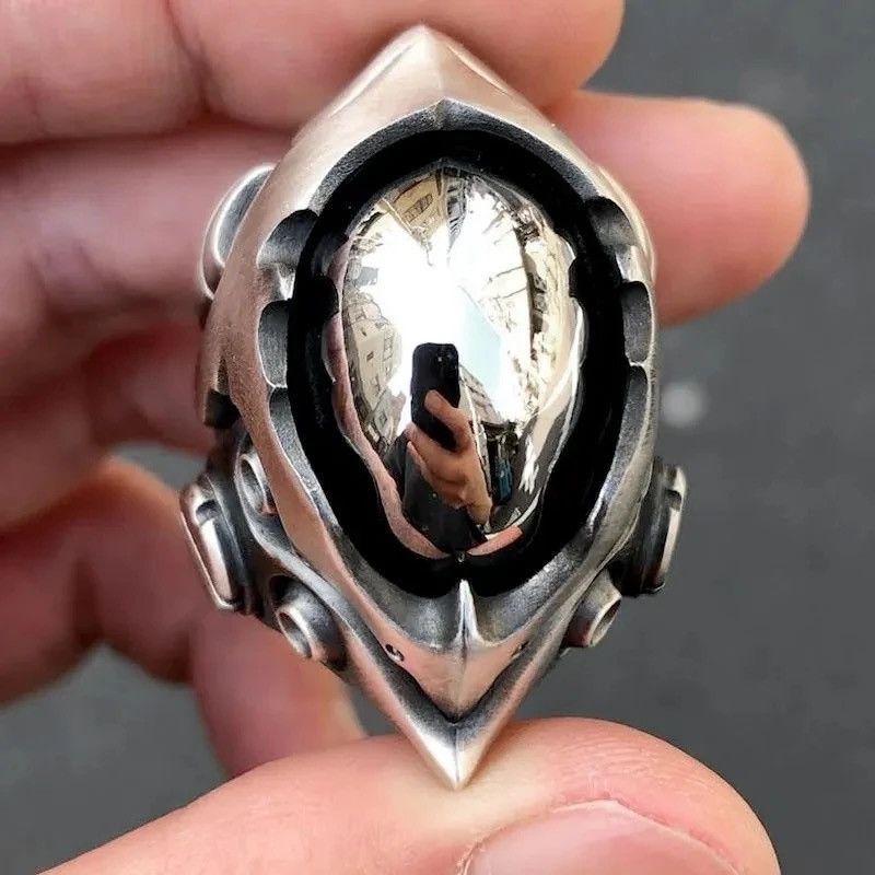 Jewelry Punk Mecha Soldier Resizeable Rings Size ONE SIZE - 4 Thumbnail
