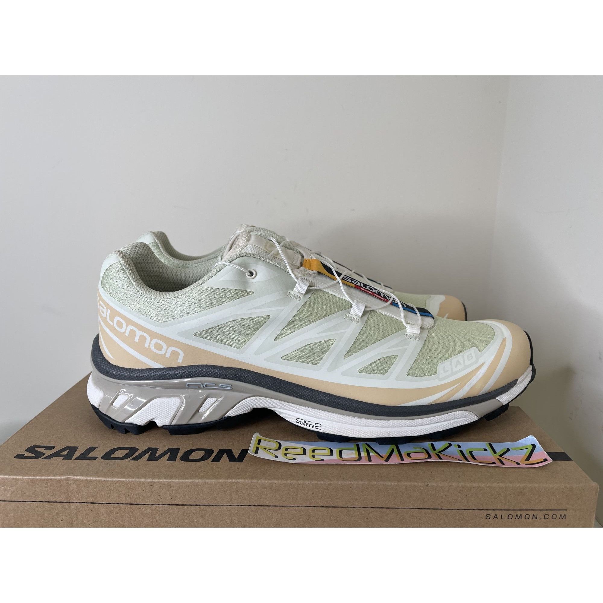 Salomon Salomon XT-6 Aloe Wash Hazelnut Mens 12.5us Size US 12.5 / EU 45-46 - 4 Thumbnail