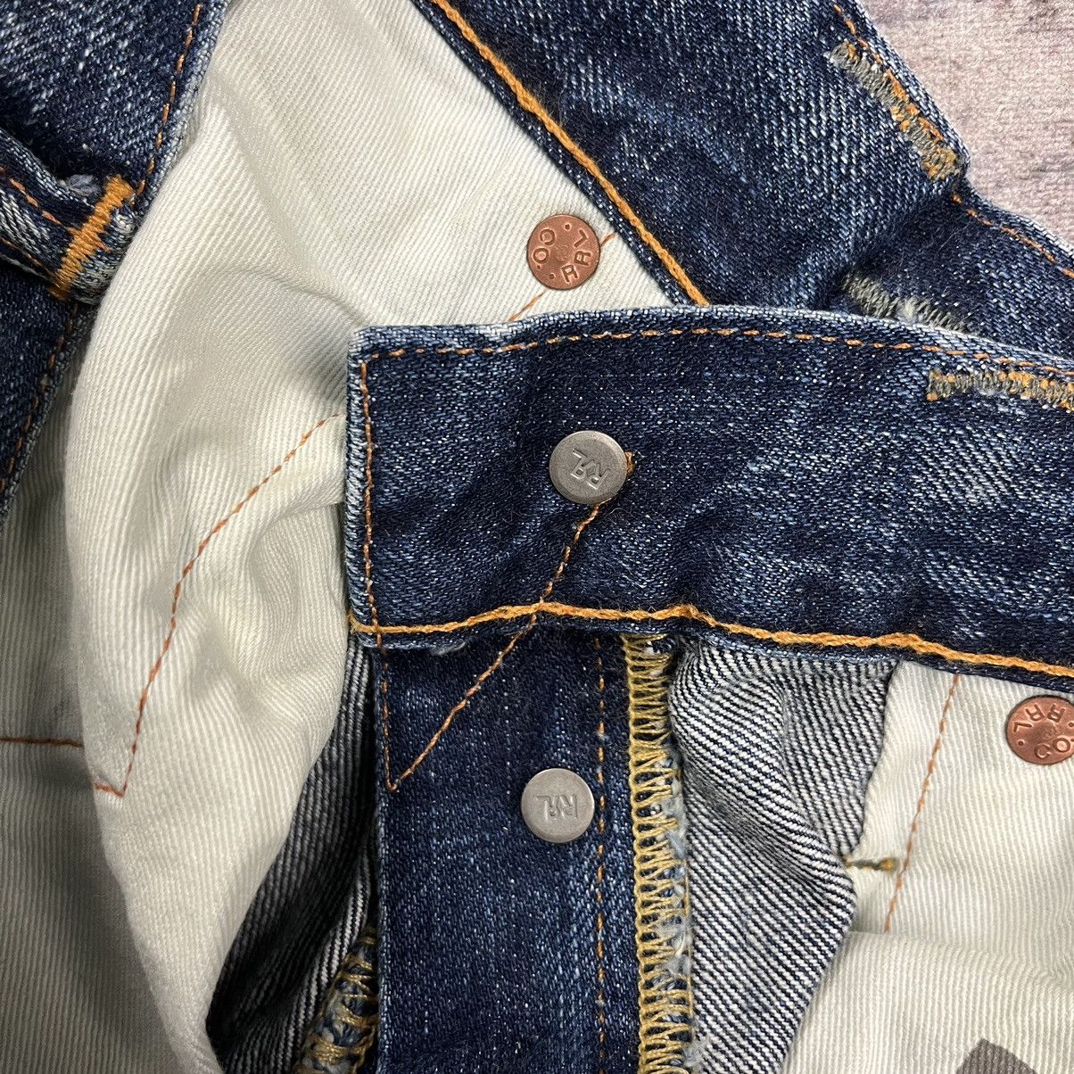 RRL Ralph Lauren slim fit japan woven selvedge denim pants