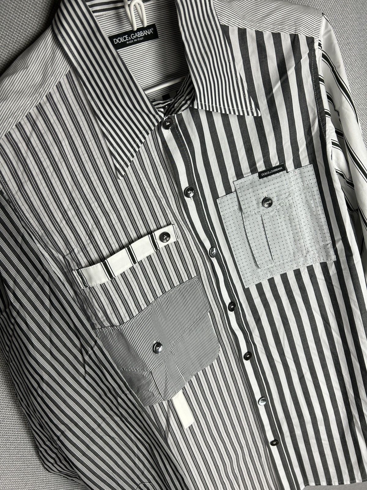 Dolce & Gabbana Dolce & Gabbana striped cargo set shirt+pants Size US 36 / EU 52 - 8 Thumbnail