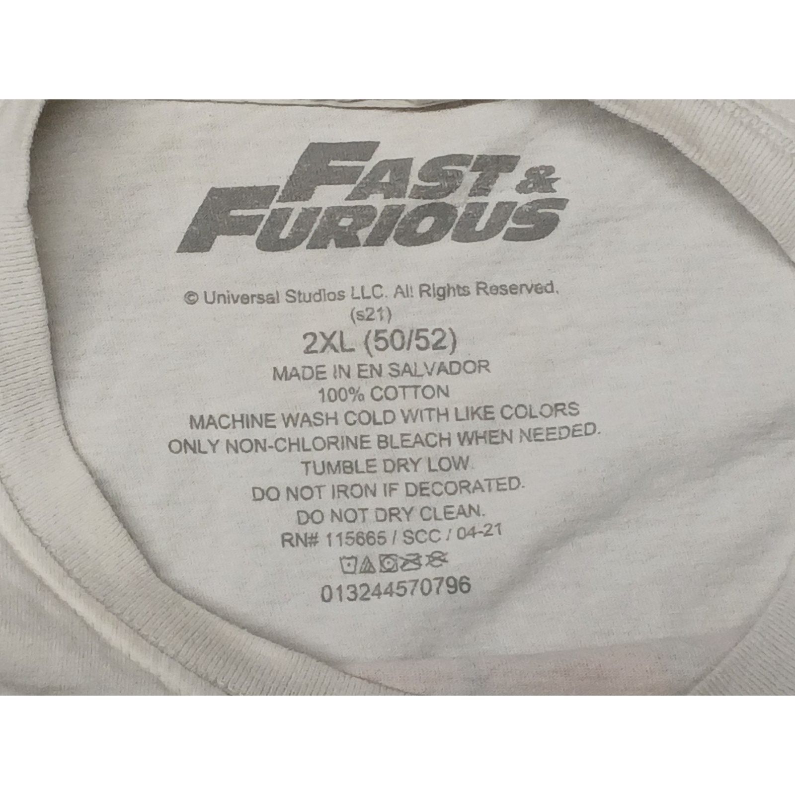 Other Fast & Furious XXL White Vintage Collection Graphic Shirt Size US XXL / EU 58 / 5 - 6 Thumbnail