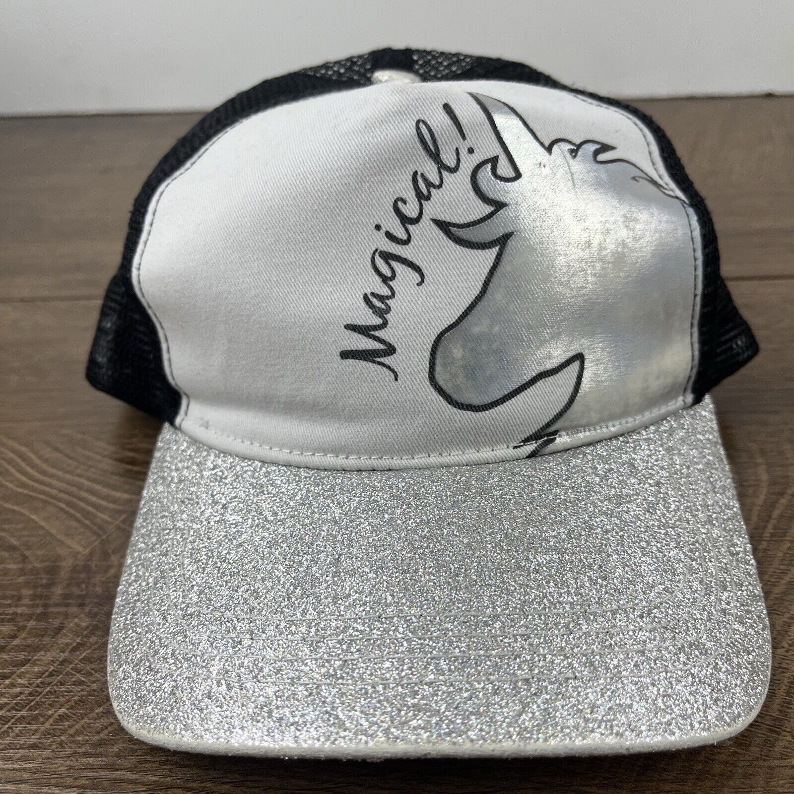 Other Magical Unicorn Hat Snapback Hat White Adjustable Hat Adult Size ONE SIZE - 3 Thumbnail