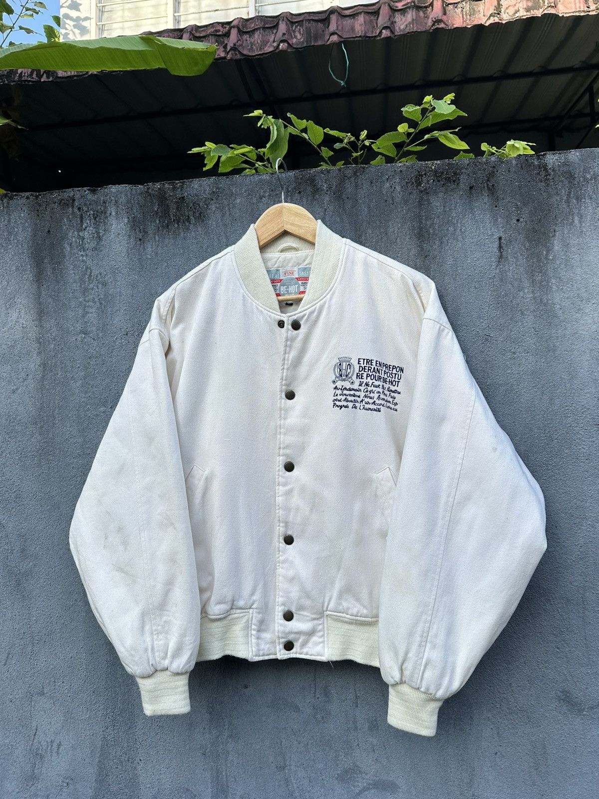 Vintage 👹Vintage BeHot Embroidery Logo Bomber Jacket Size US M / EU 48-50 / 2 - 3 Thumbnail