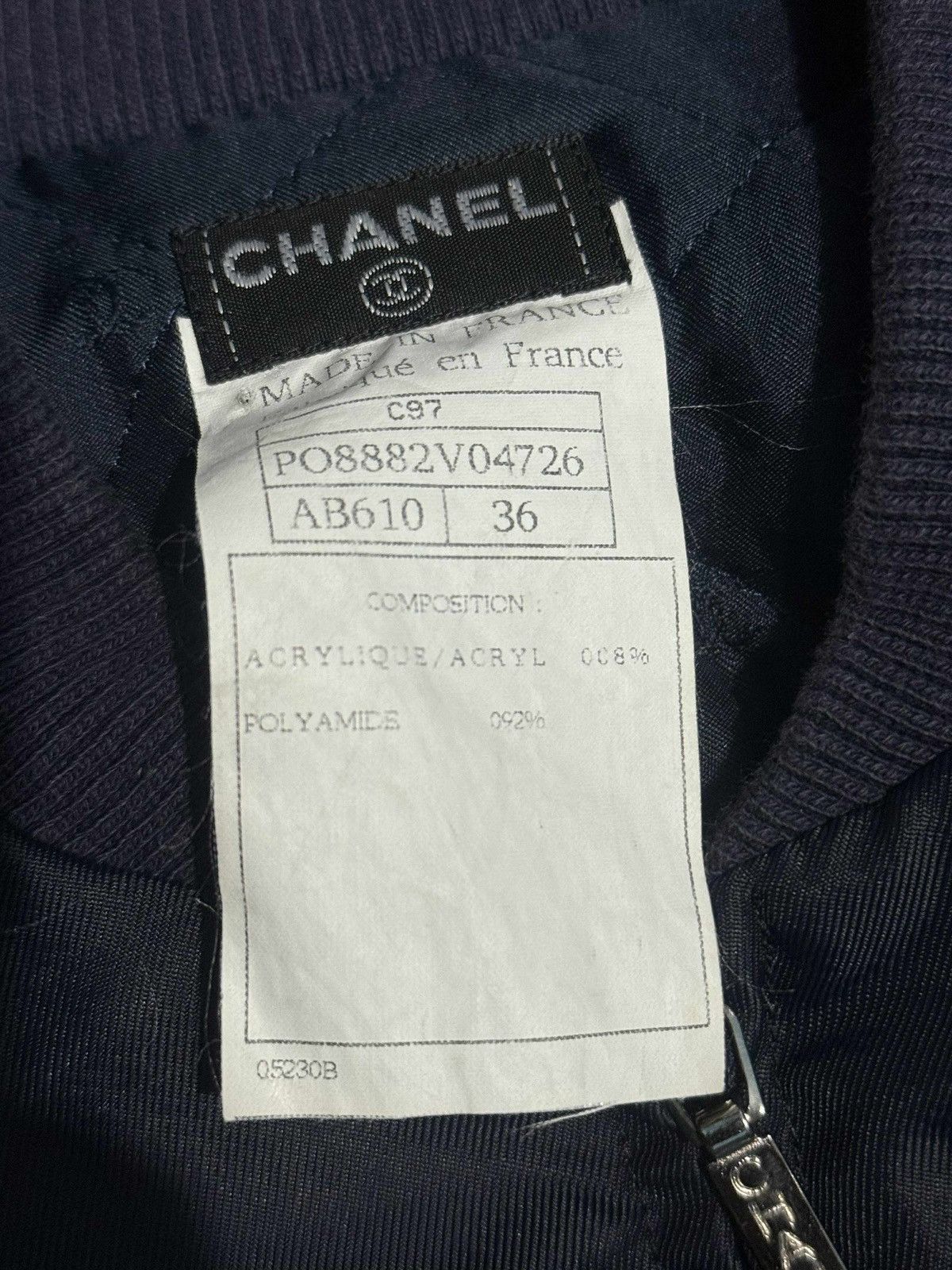 Chanel Chanel Vintage 1997 Blue Bomber Jacket Size M / US 6-8 / IT 42-44 - 5 Thumbnail