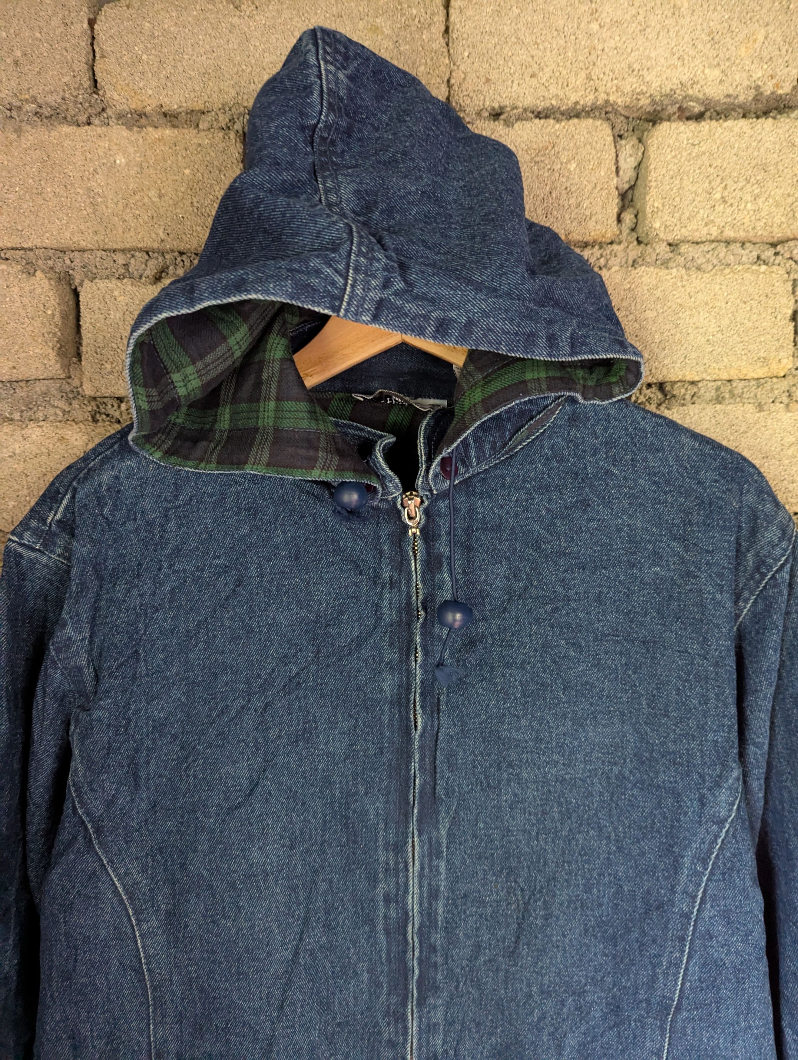 Japanese Brand NORTH STYLE HOODIE DENIM JACKET Size US L / EU 52-54 / 3 - 5 Thumbnail